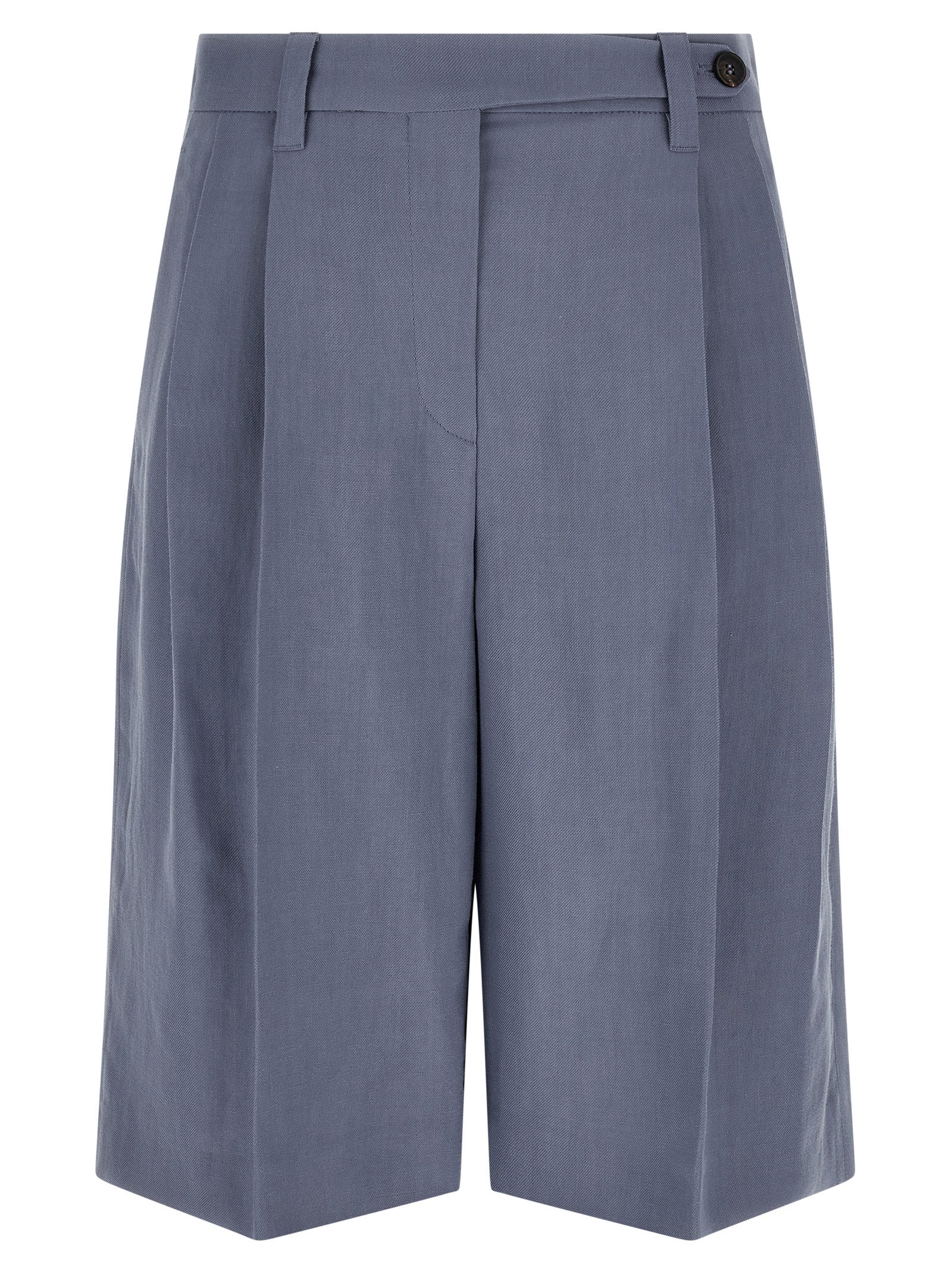 Brunello Cucinelli Blue Viscose Bermuda Shorts Brunello Cucinelli