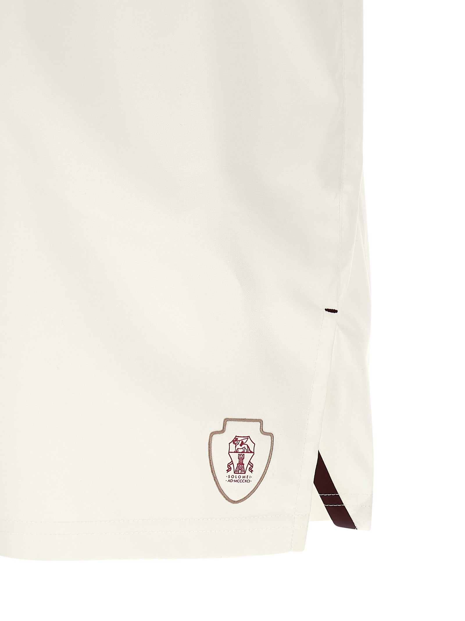 Brunello Cucinelli White Polyester Bermuda Shorts Brunello Cucinelli