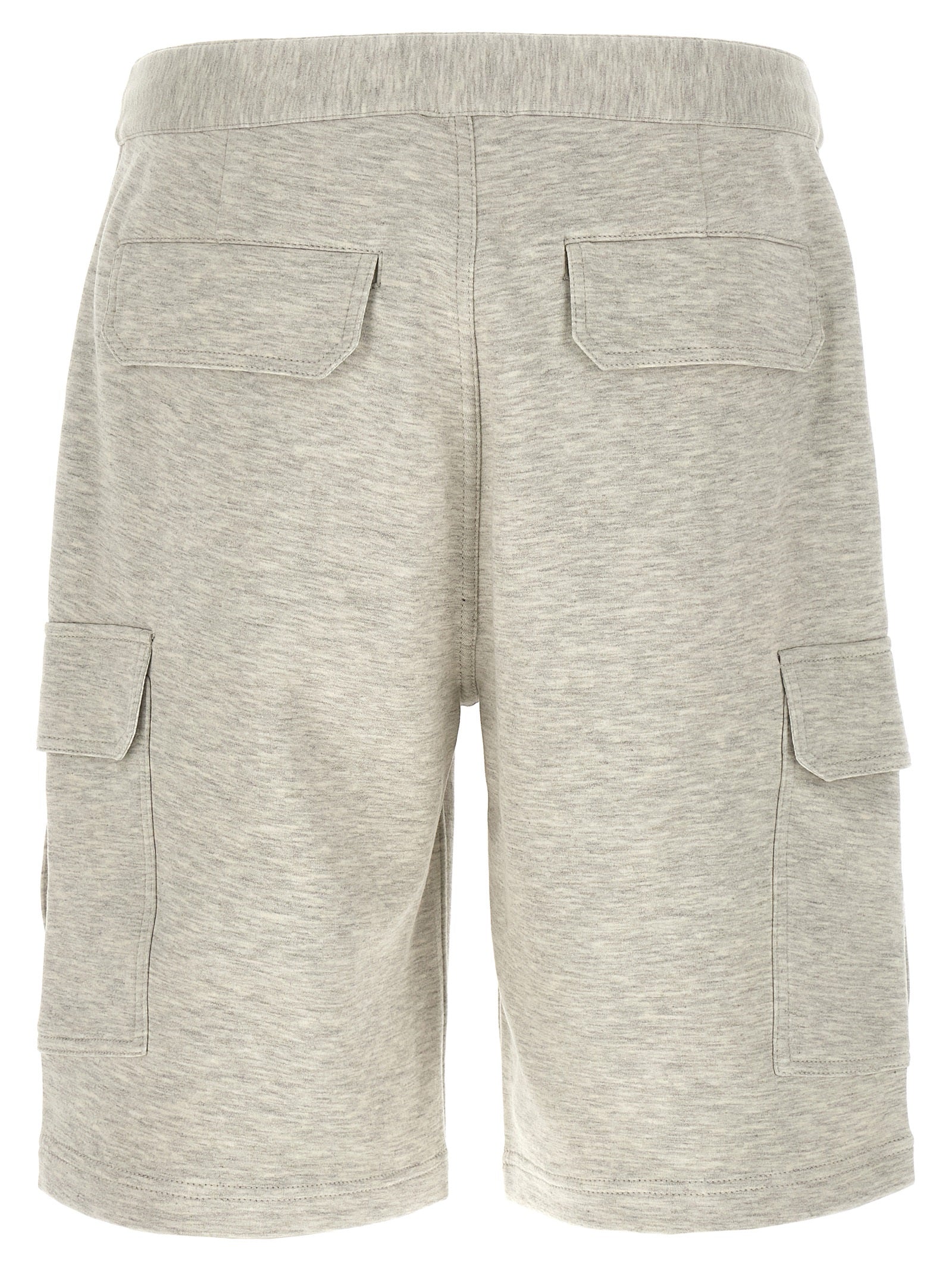 Brunello Cucinelli Gray Cotton Bermuda Shorts Brunello Cucinelli