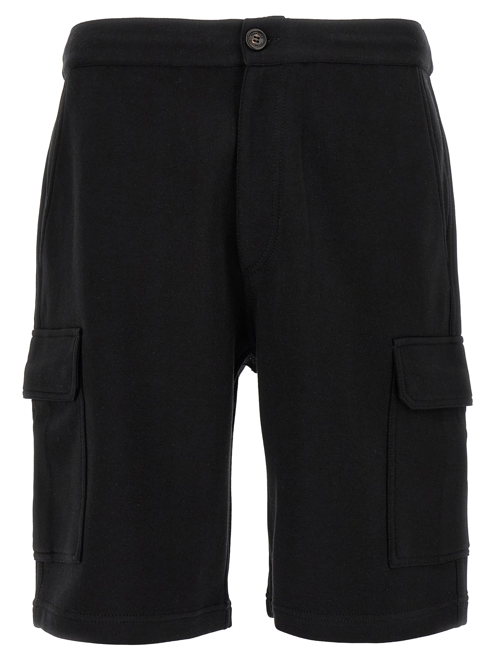Brunello Cucinelli Black Cotton Bermuda Shorts Brunello Cucinelli