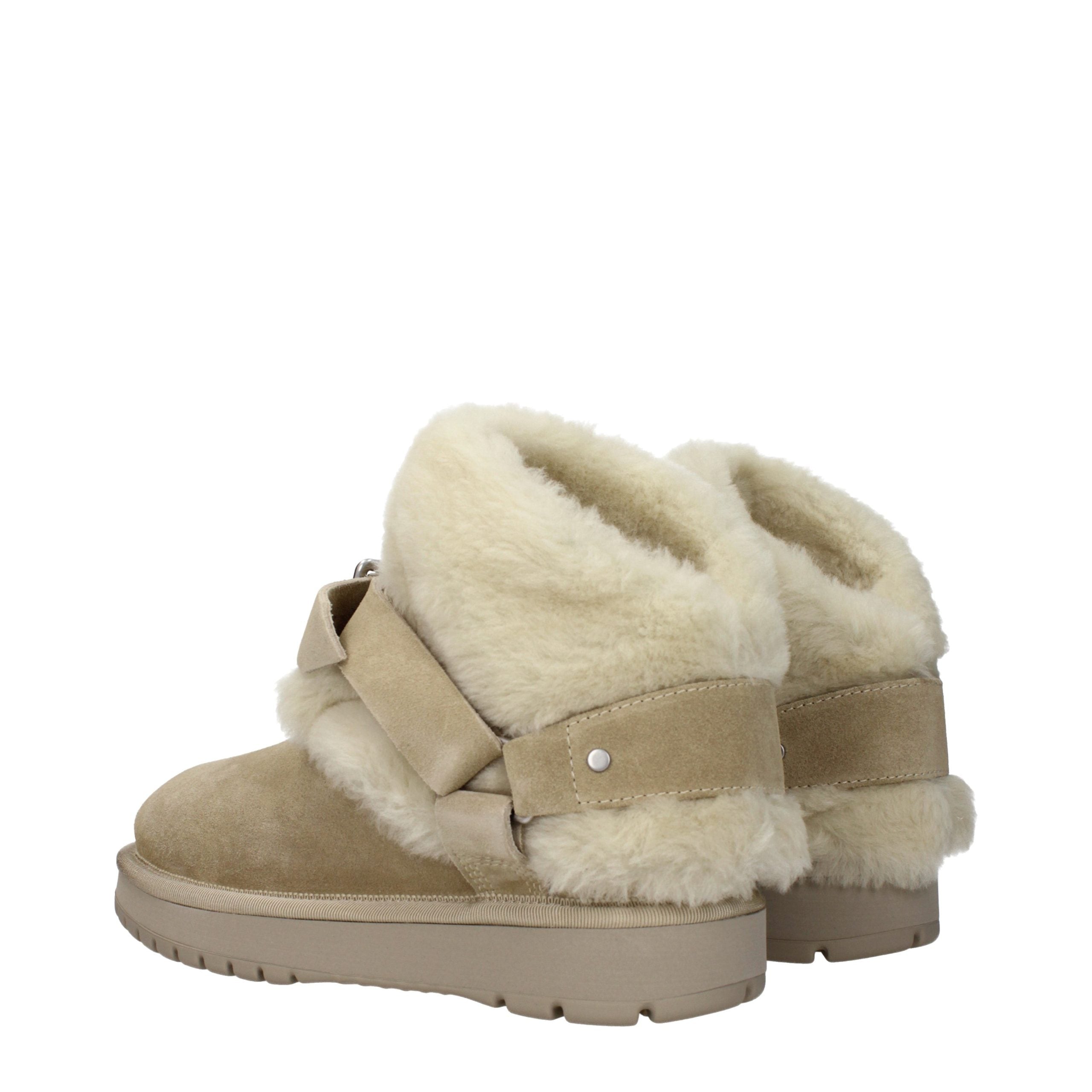 Burberry Green Leather Ankle Boots Burberry