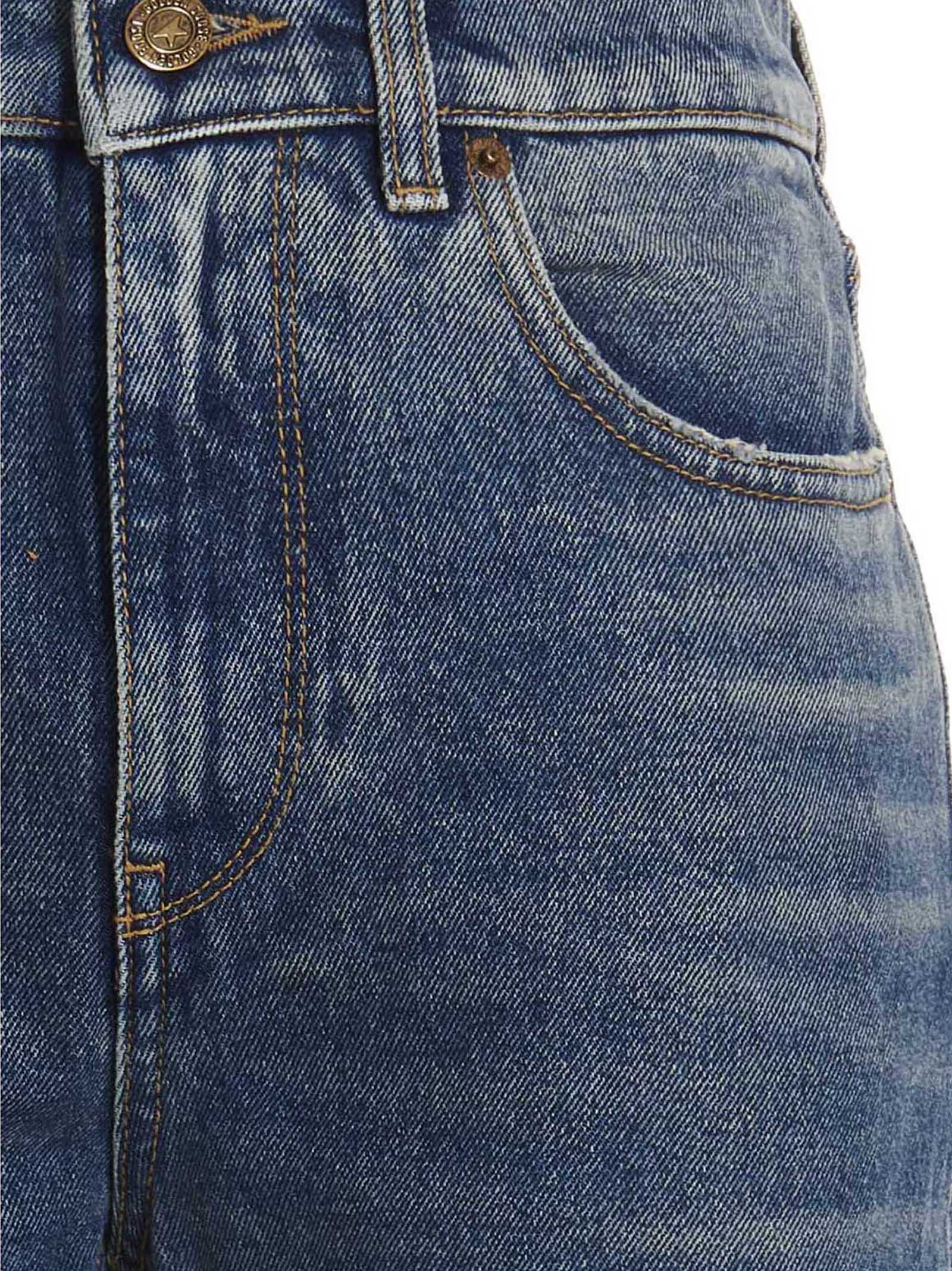 Golden Goose Blue Cotton Flared Jeans Golden Goose