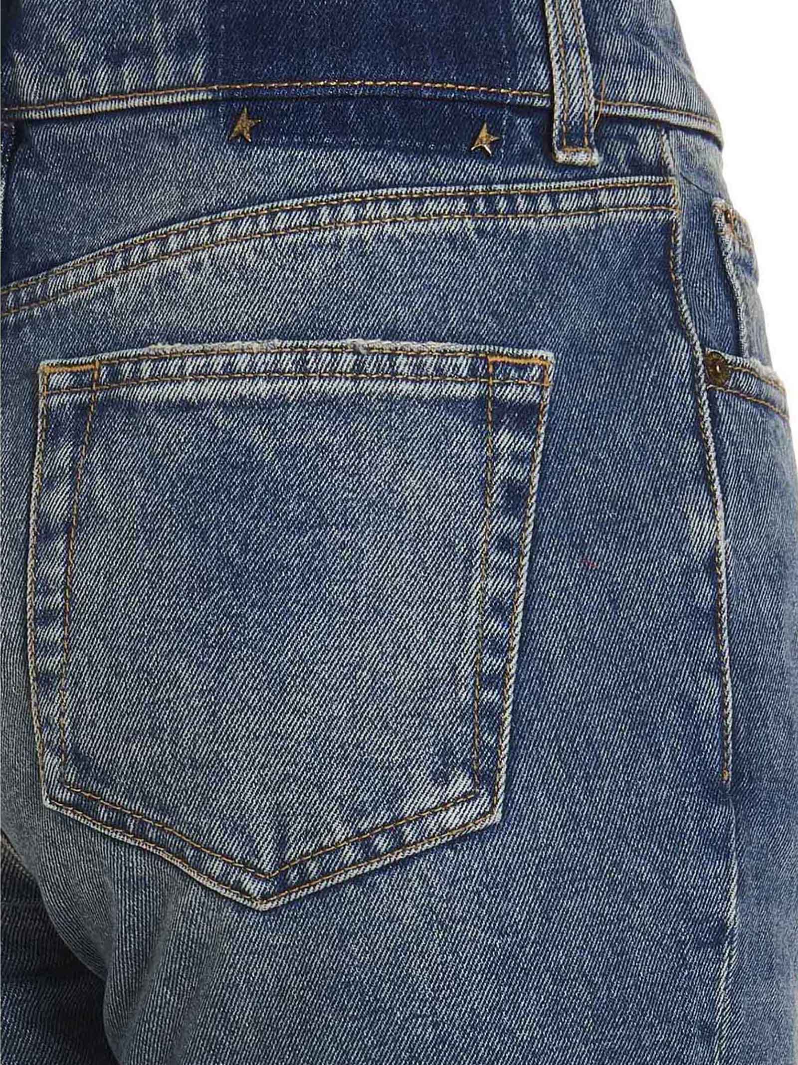 Golden Goose Blue Cotton Flared Jeans Golden Goose