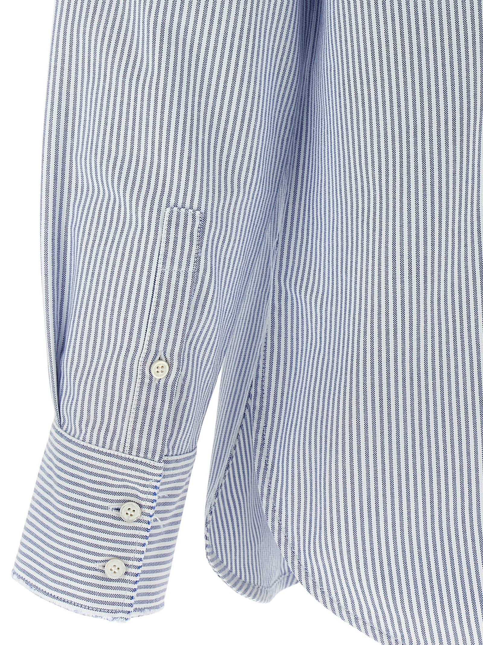 Golden Goose Blue Cotton Blouse Golden Goose