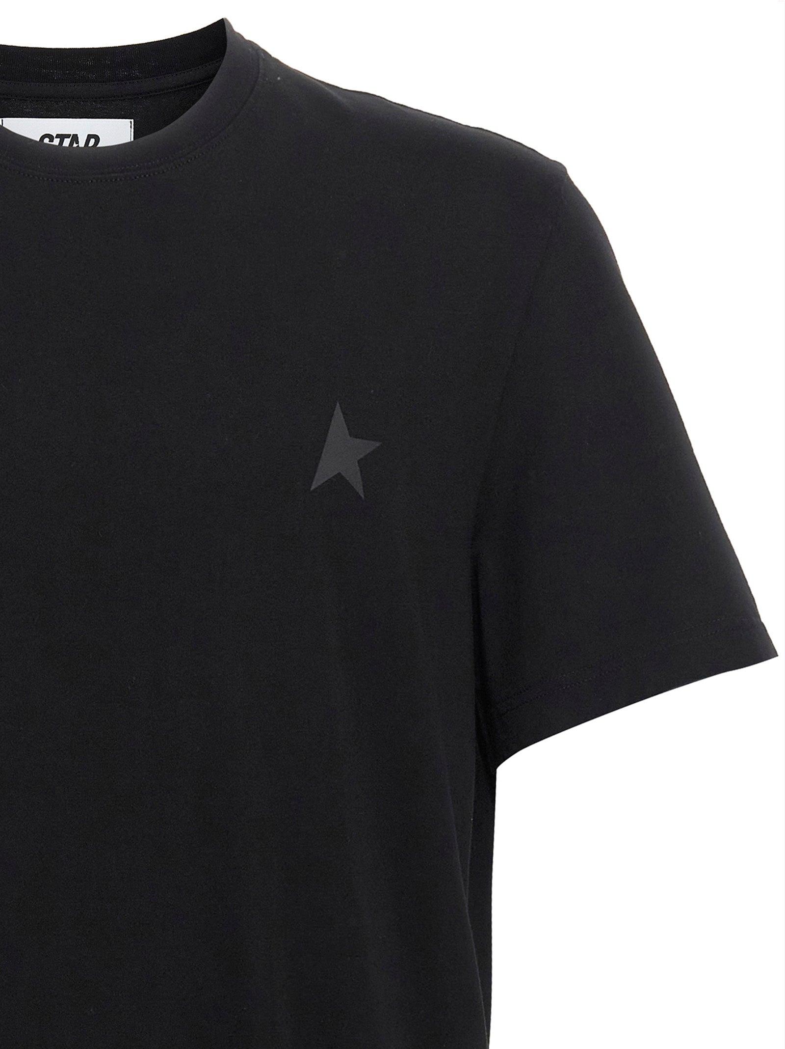 Golden Goose Black Cotton T-Shirt Golden Goose