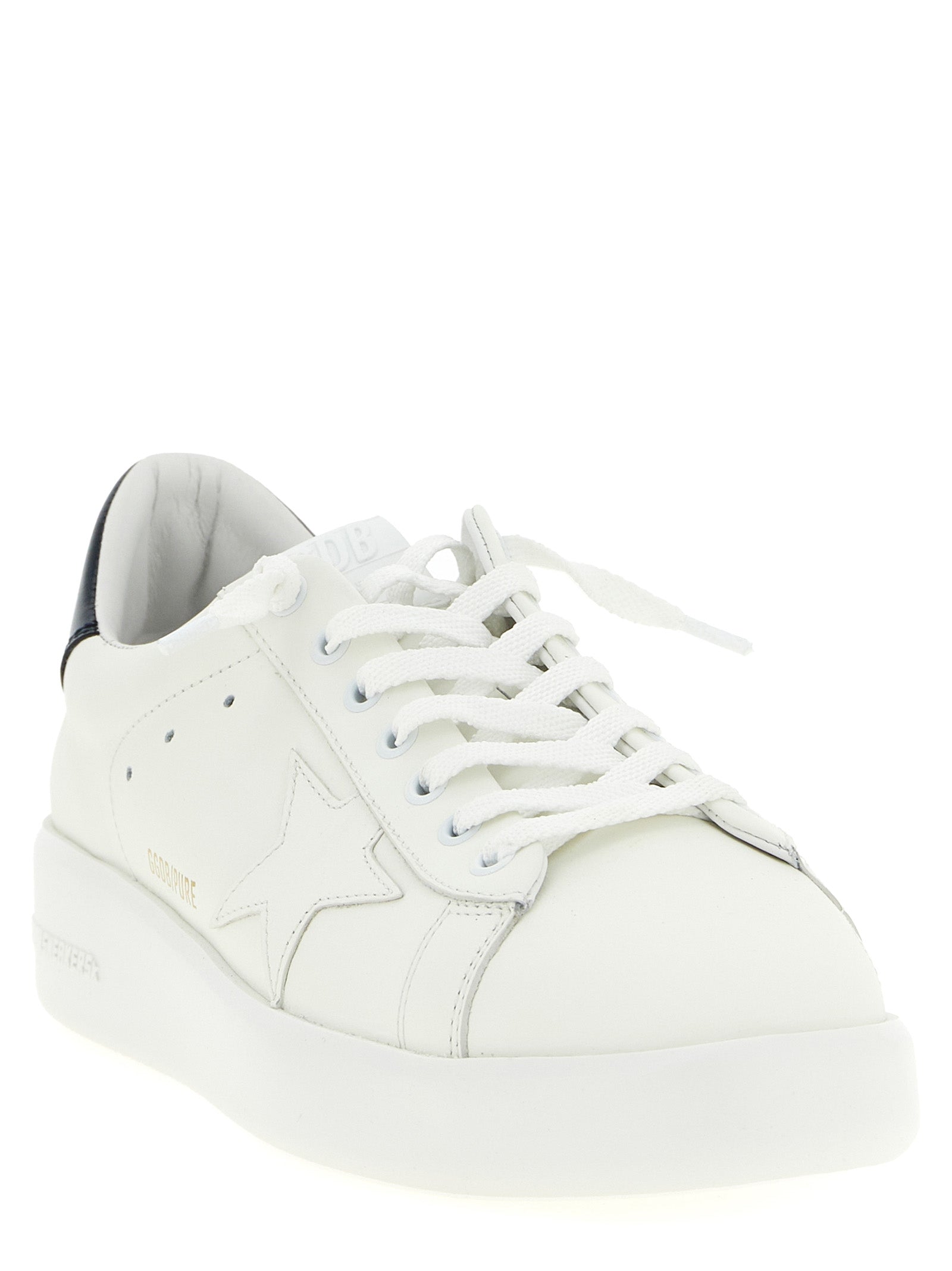 Golden Goose Blue Cowhide Low Top Sneakers Golden Goose