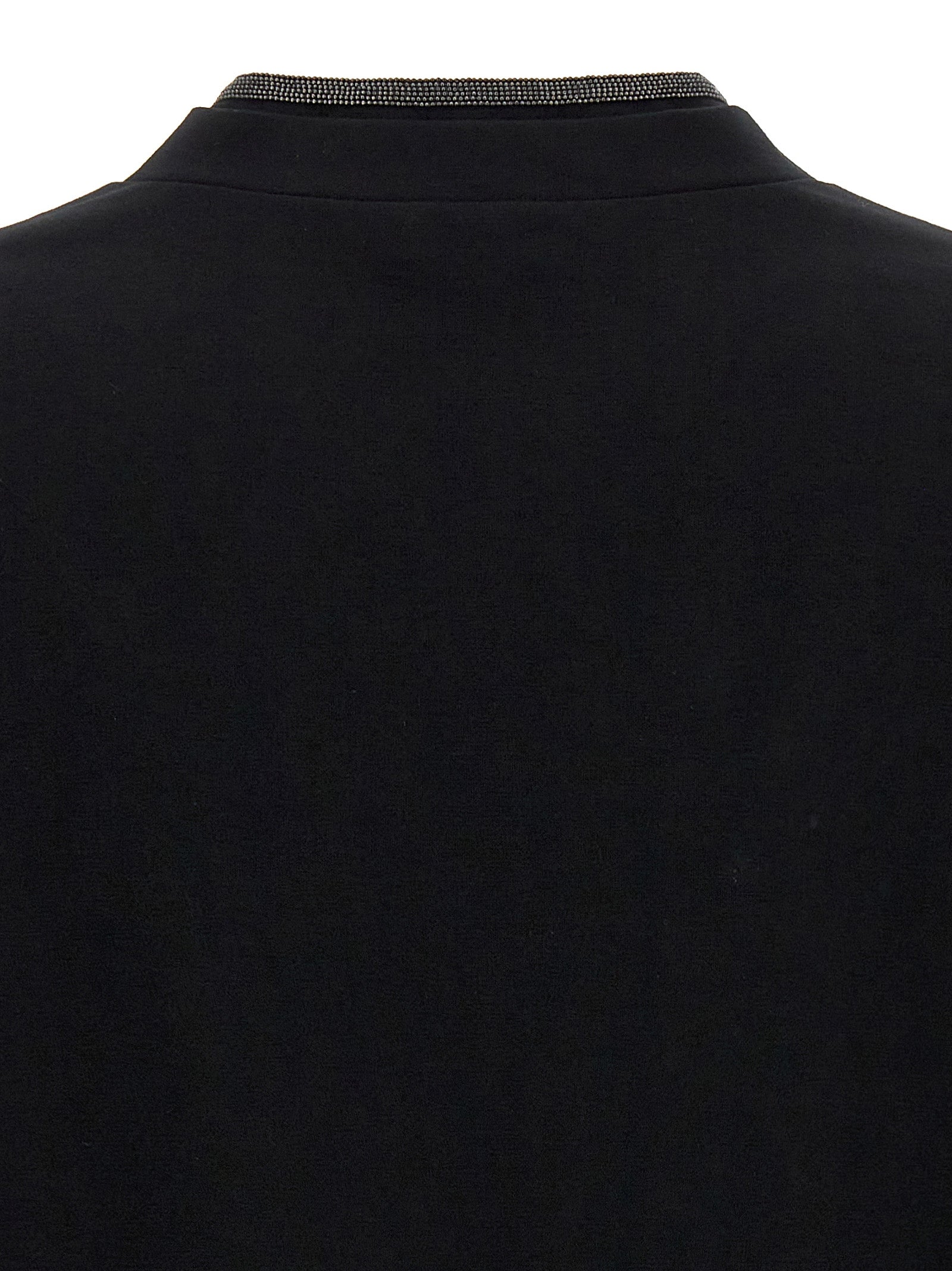 Brunello Cucinelli Black Cotton T-Shirt Brunello Cucinelli