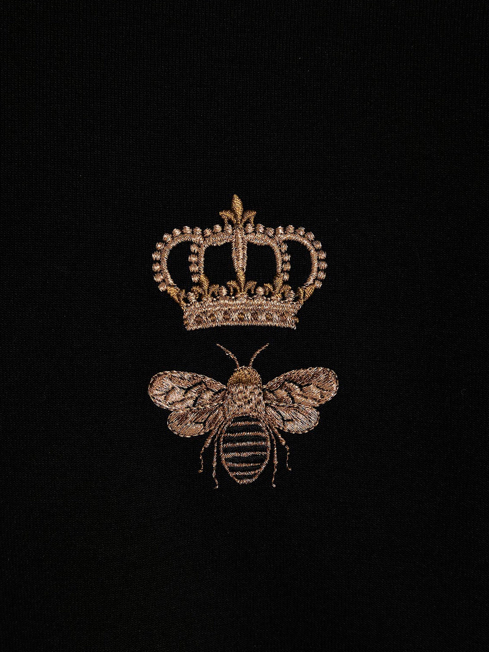Dolce & Gabbana Black Cotton Sweatshirt Dolce & Gabbana