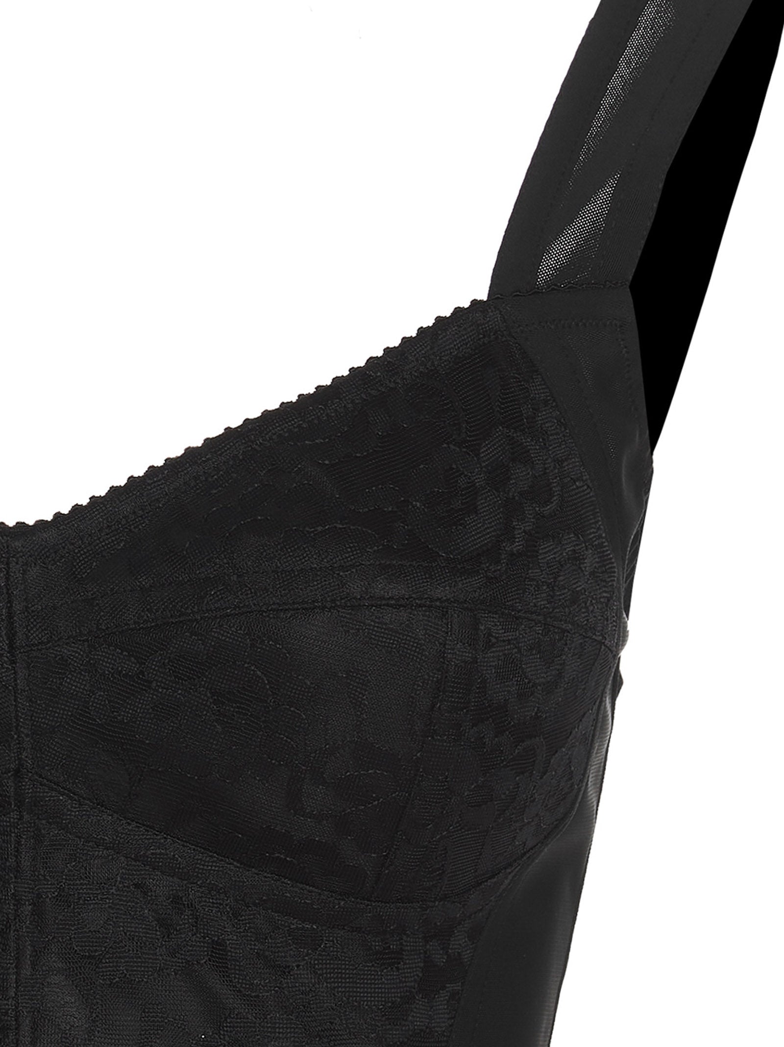 Dolce & Gabbana Black Polyamide Tank Tops Dolce & Gabbana
