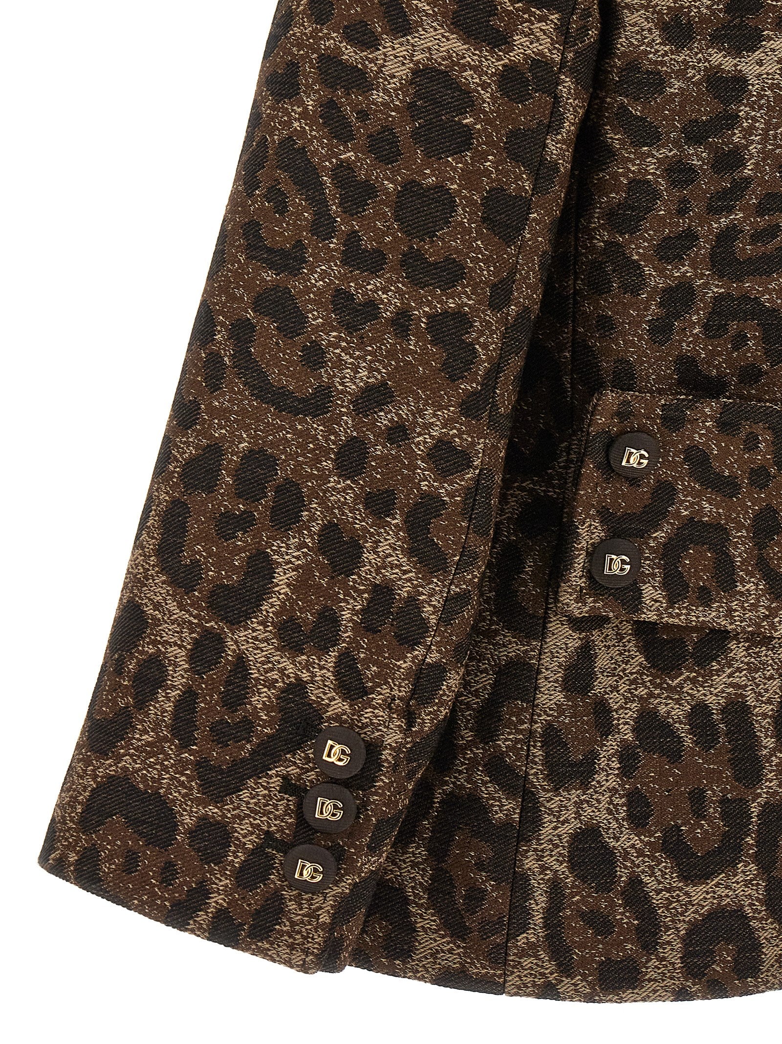 Dolce & Gabbana Brown Virgin Wool Blazer Dolce & Gabbana