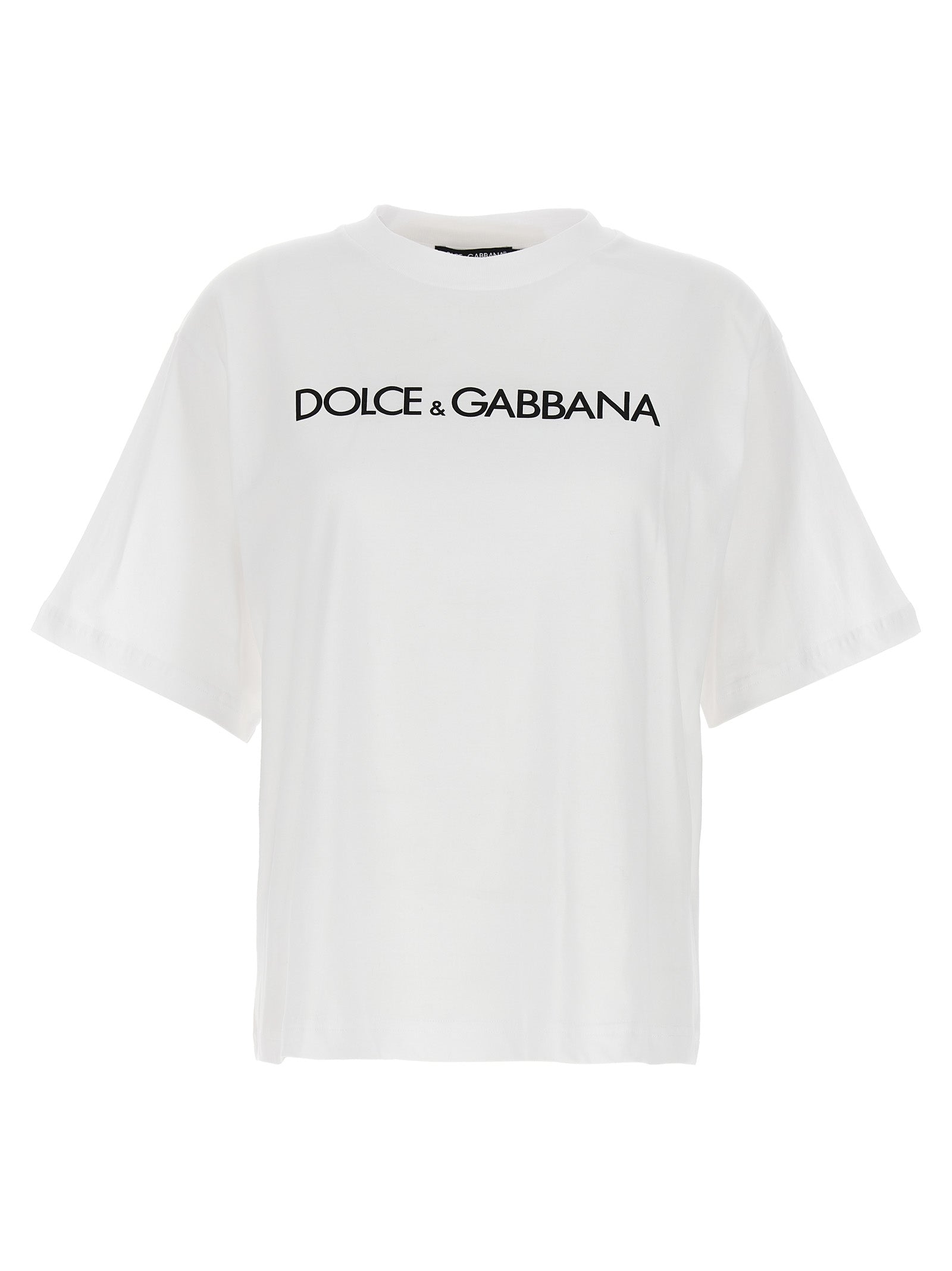 Dolce & Gabbana White Cotton T-Shirt Dolce & Gabbana