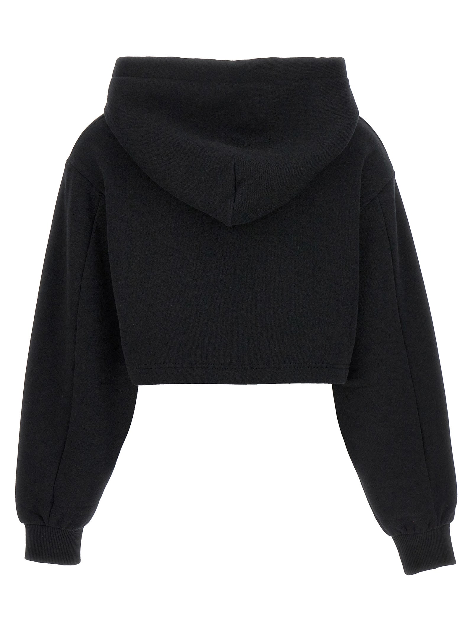 Dolce & Gabbana Black Cotton Hoodie Dolce & Gabbana