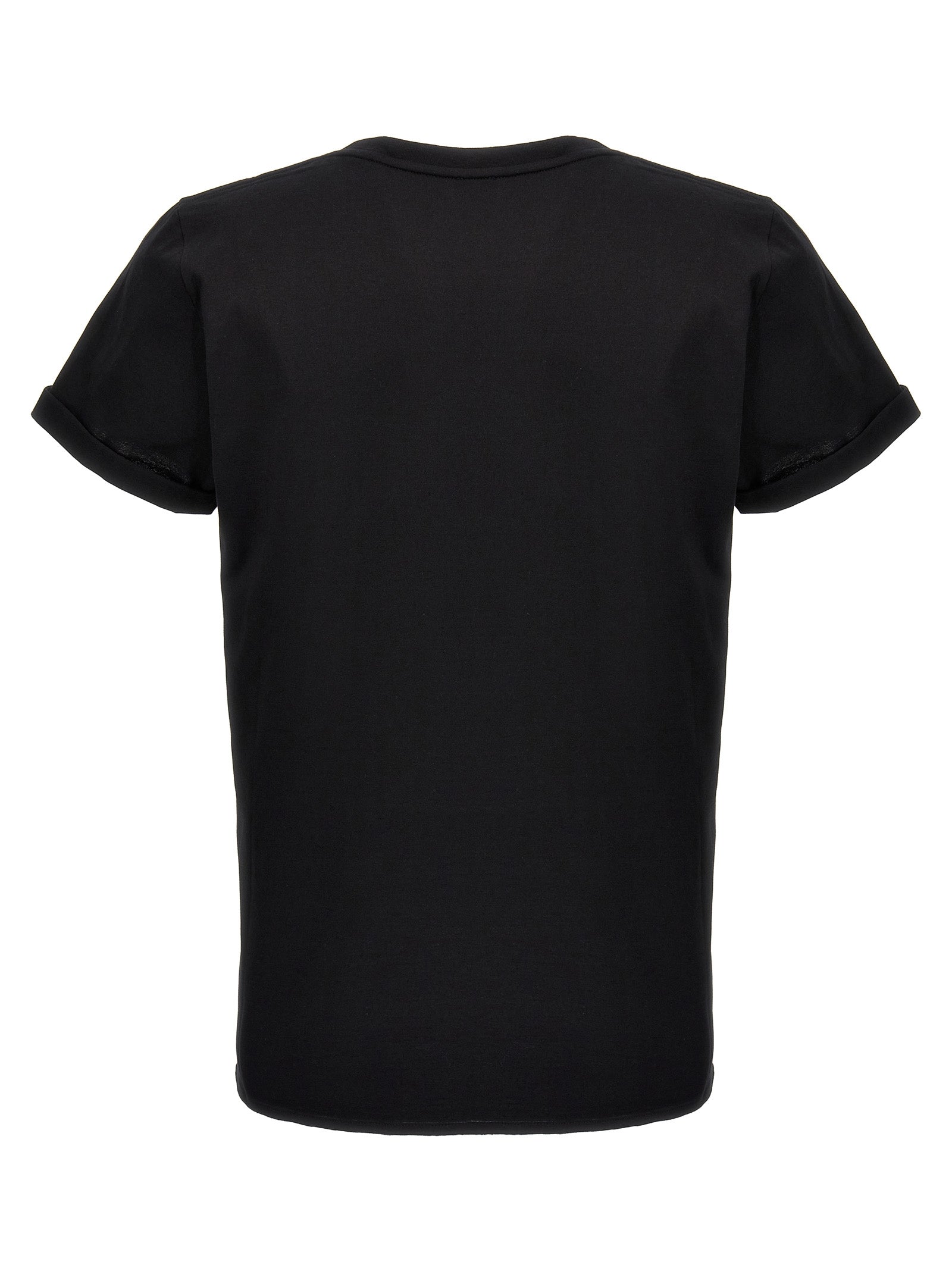 Saint Laurent Black Cotton T-Shirt Saint Laurent