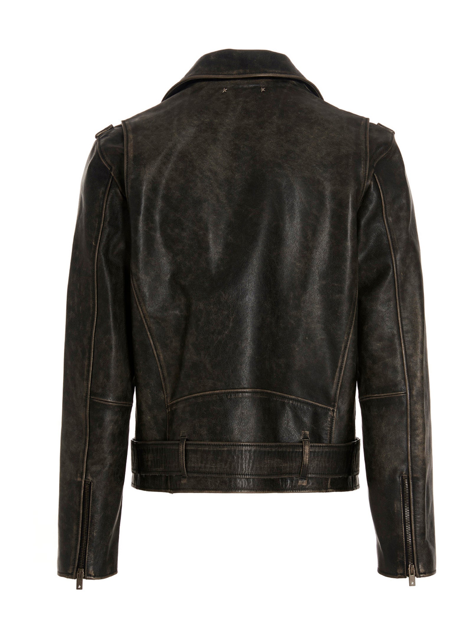 Golden Goose Black Calfskin Leather Jacket Golden Goose