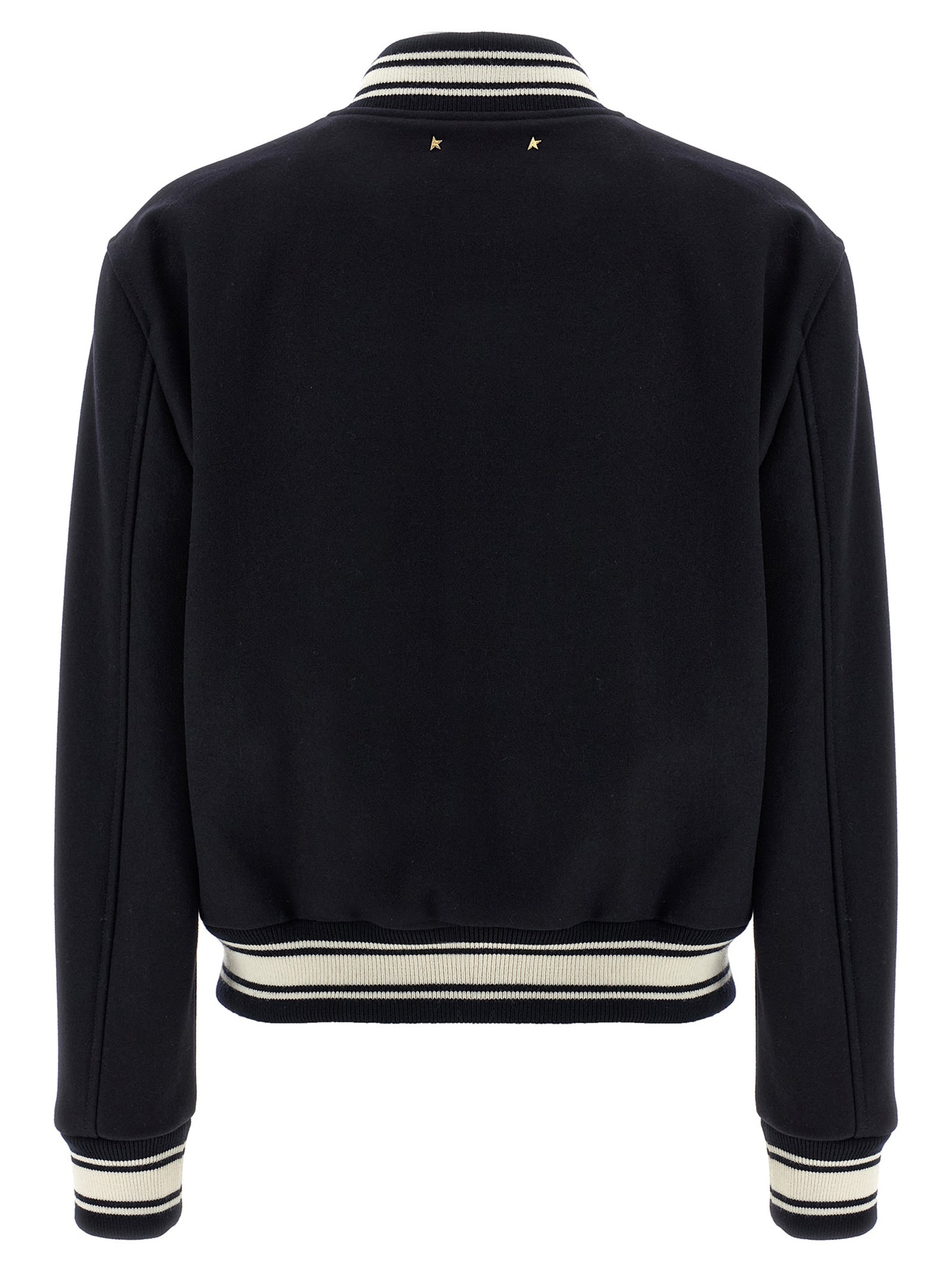 Golden Goose Blue Virgin Wool Bomber Golden Goose
