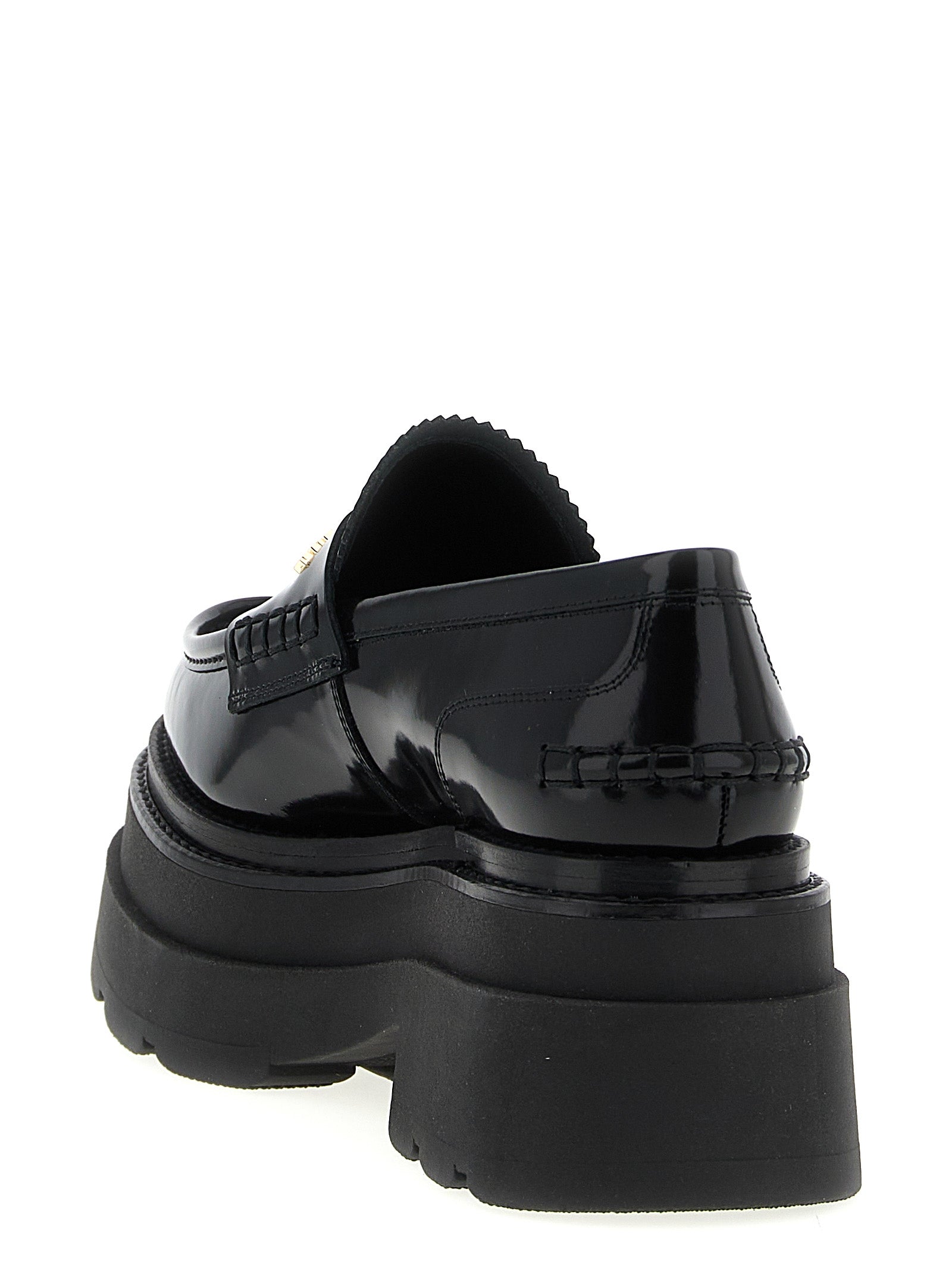 Alexander Wang Black Cowhide Platform Loafers Alexander Wang