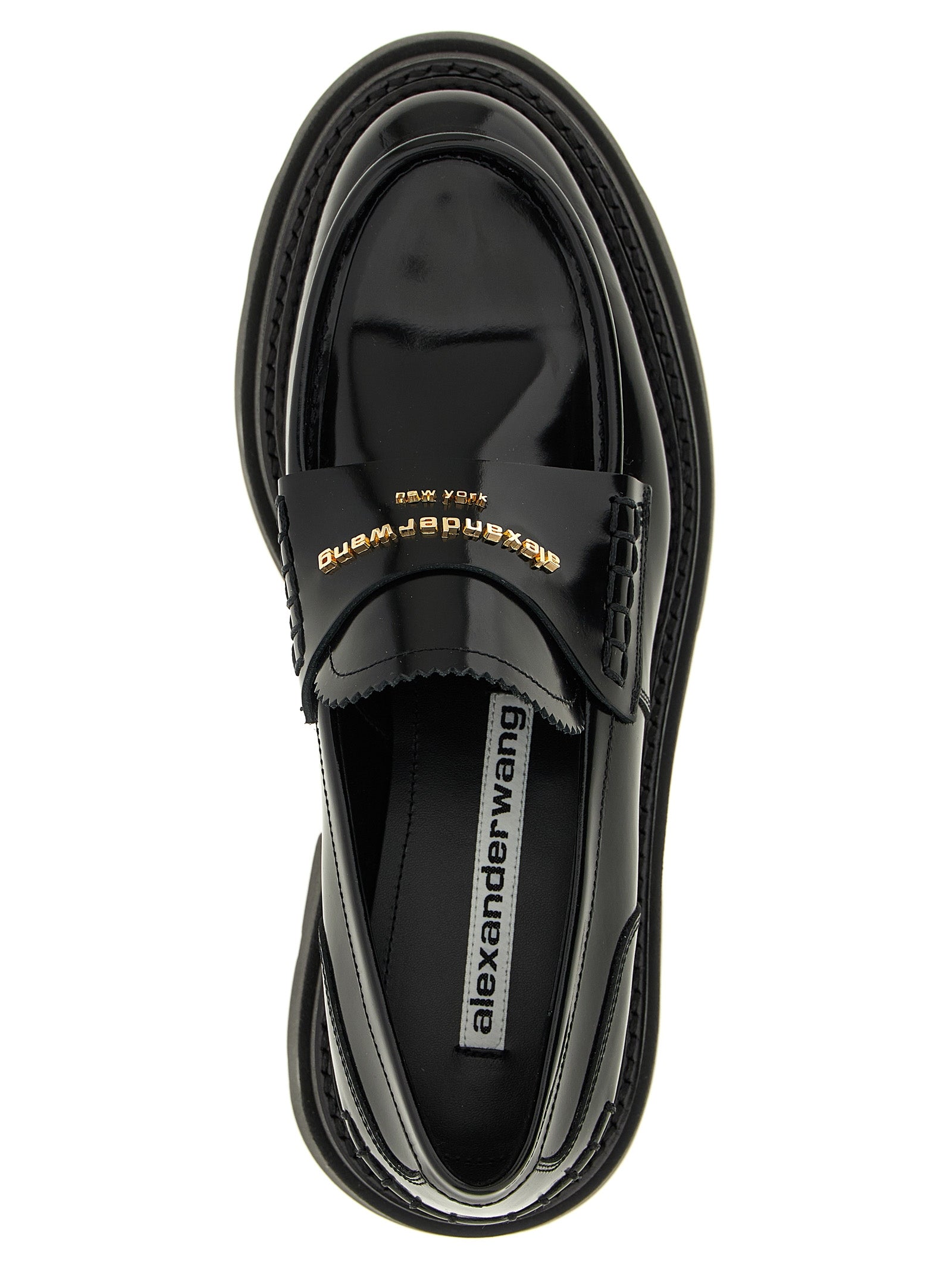 Alexander Wang Black Cowhide Platform Loafers Alexander Wang