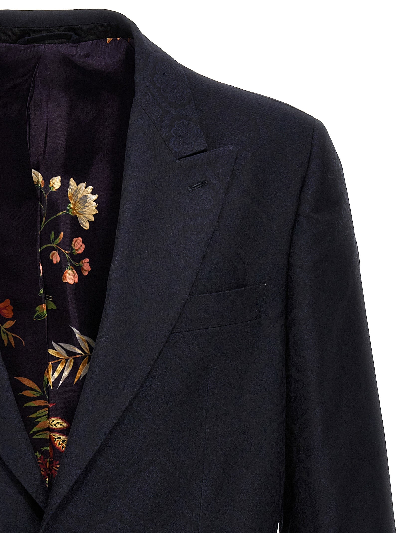 Etro Blue Cotton Blazer Etro