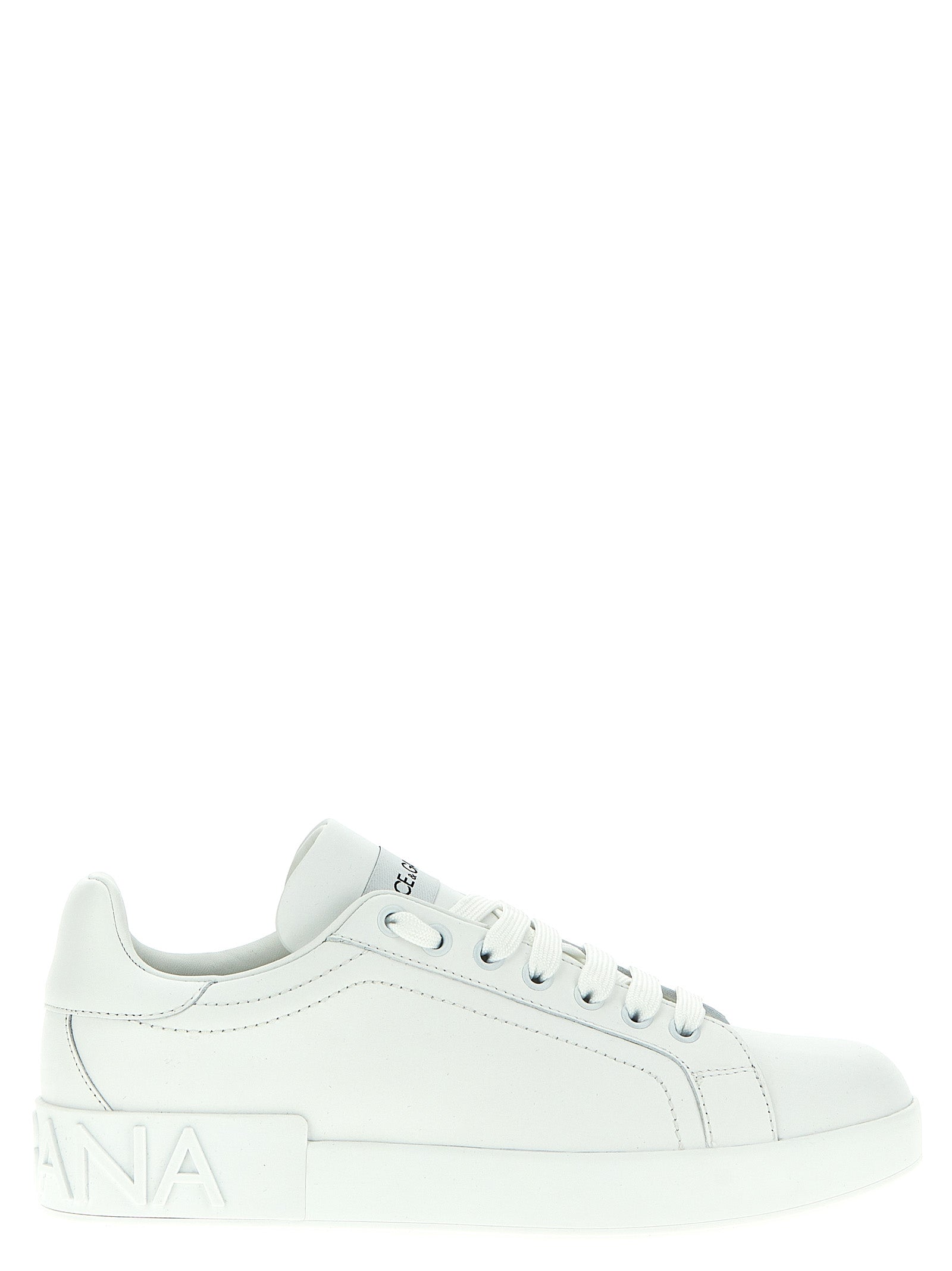 Dolce & Gabbana White Calfskin Low Top Sneakers Dolce & Gabbana