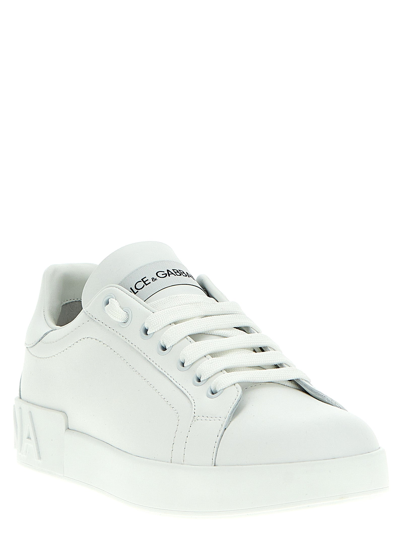 Dolce & Gabbana White Calfskin Low Top Sneakers Dolce & Gabbana