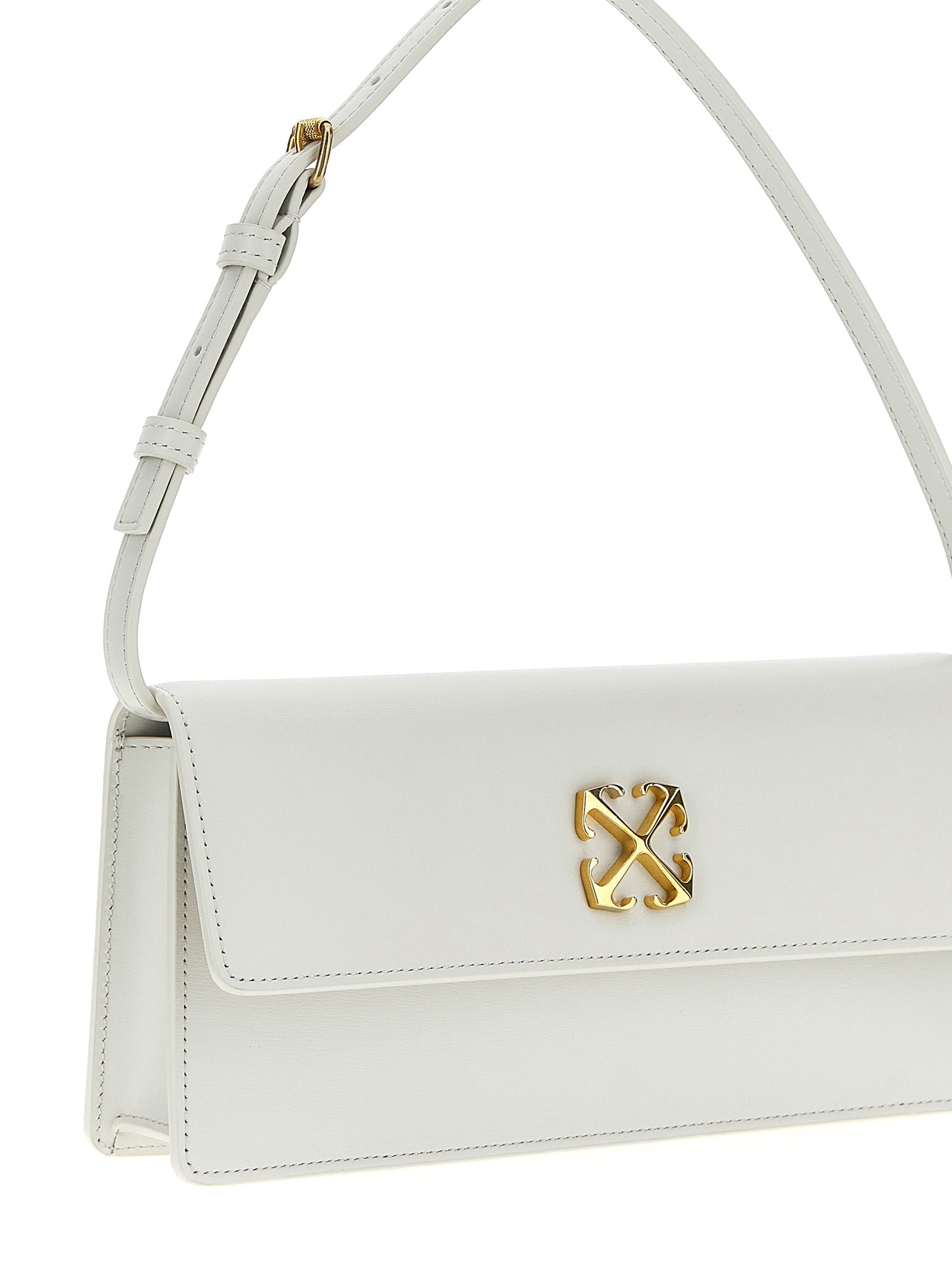 Off-White White Calfskin Shoulder Bag Off-White