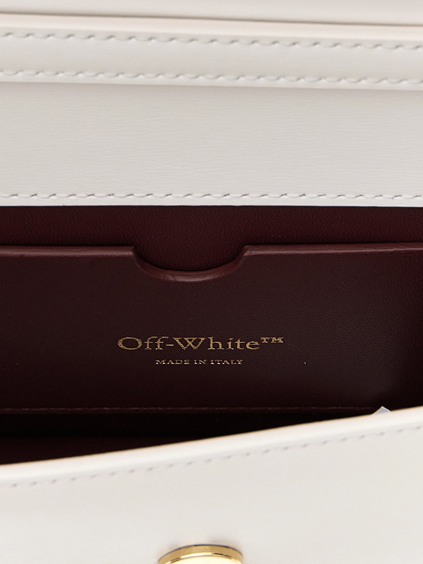 Off-White White Calfskin Shoulder Bag Off-White