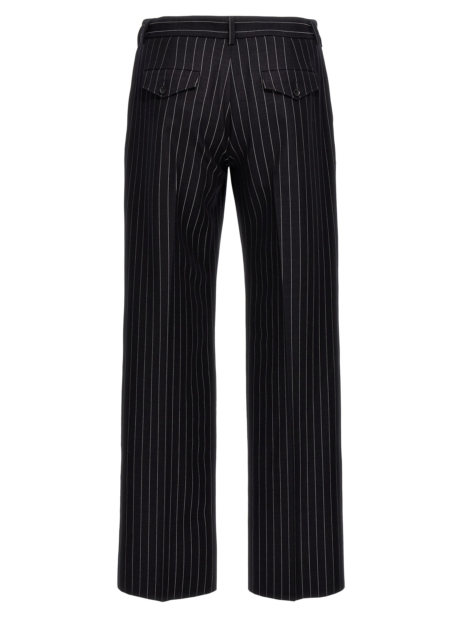 Off-White Blue Wool Dress Pants Off-White