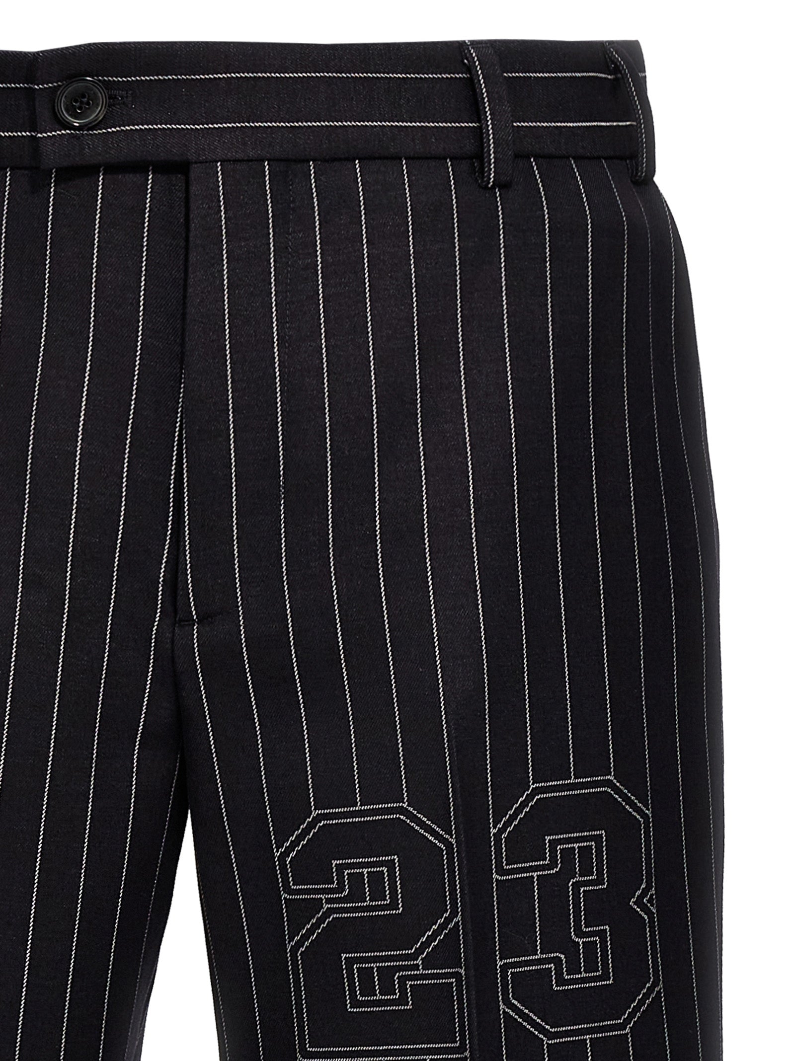 Off-White Blue Wool Dress Pants Off-White