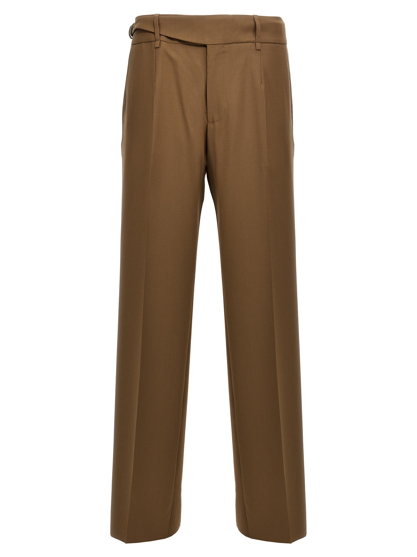 Dolce & Gabbana Brown Virgin Wool Dress Pants Dolce & Gabbana