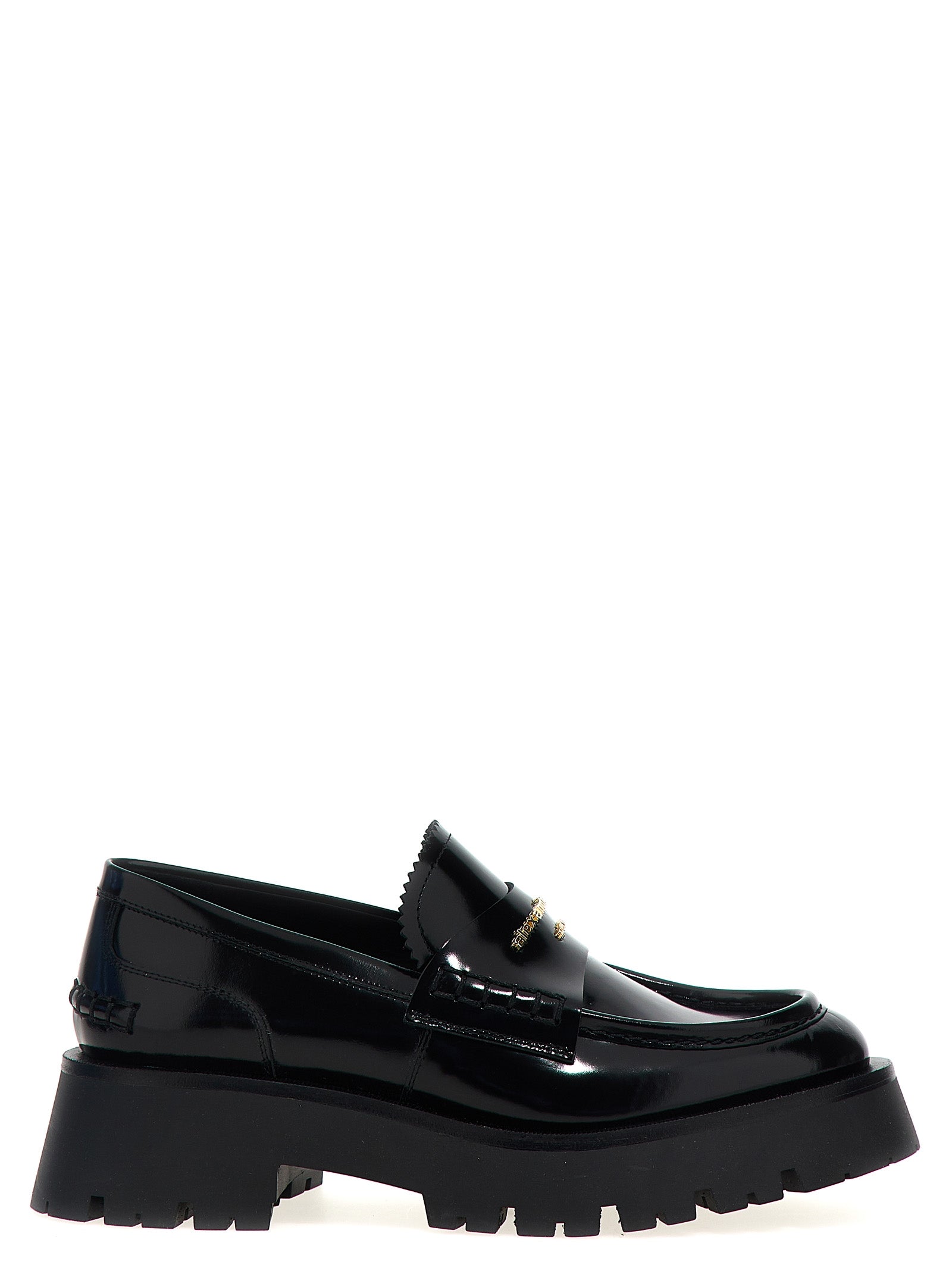 Alexander Wang Black Cowhide Slip-On Loafers Alexander Wang
