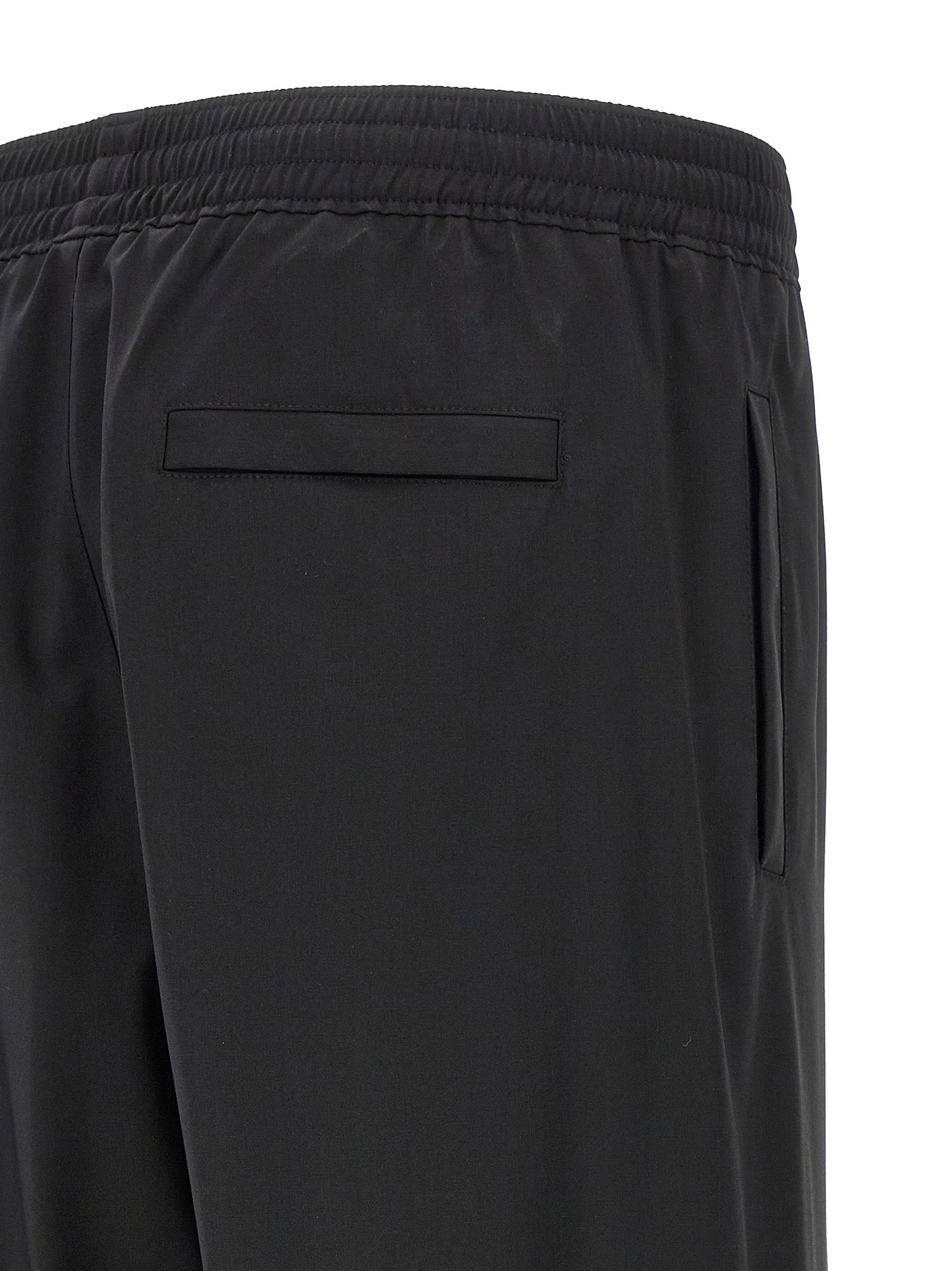 Givenchy Black Virgin Wool Casual Pants Givenchy