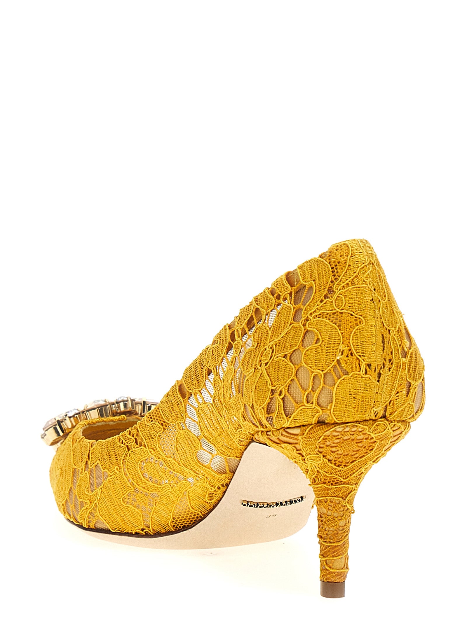 Dolce & Gabbana Bicolor Viscose Mid Heel Pumps Dolce & Gabbana