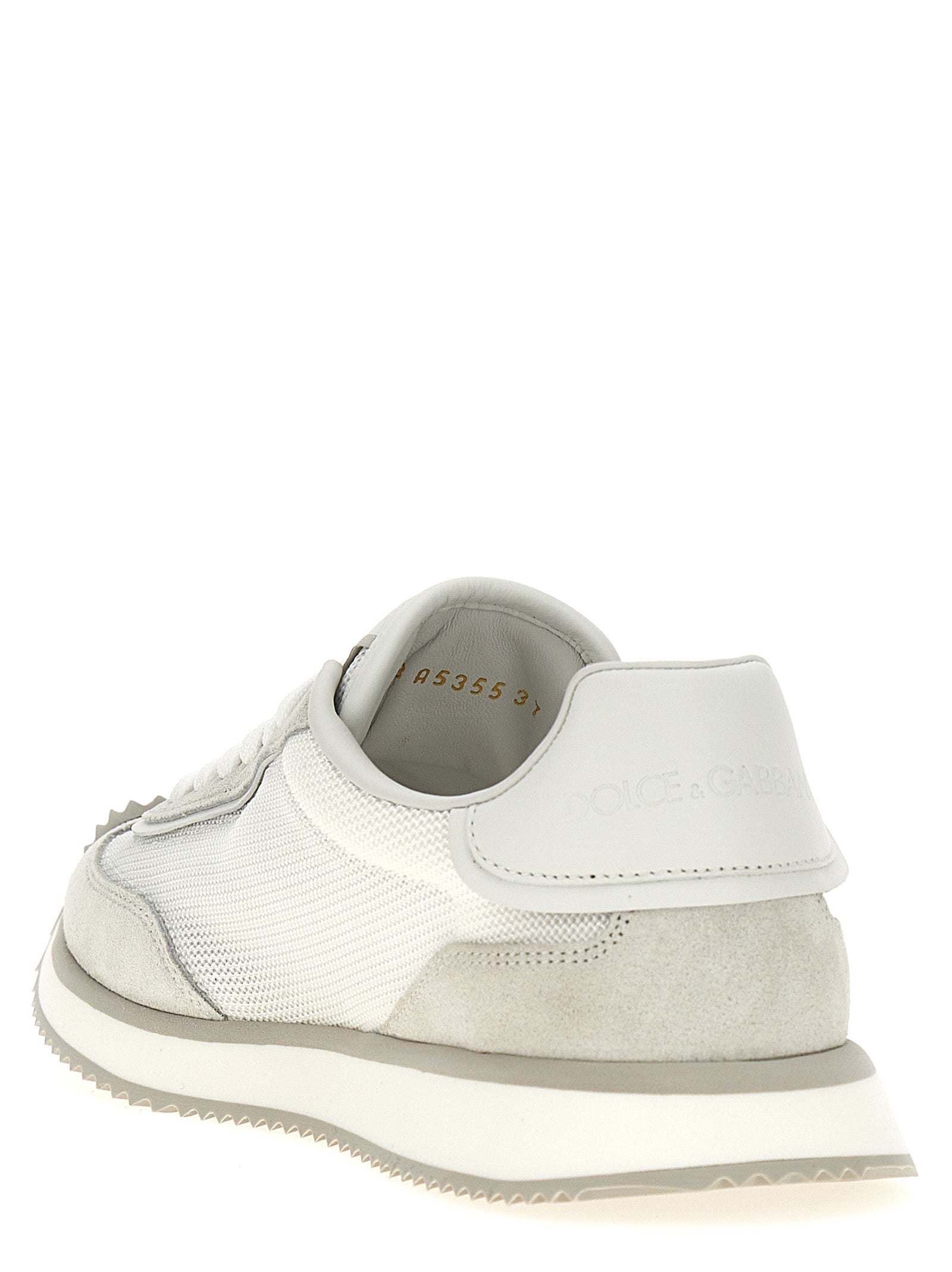 Dolce & Gabbana White Calfskin Athletic Sneakers Dolce & Gabbana