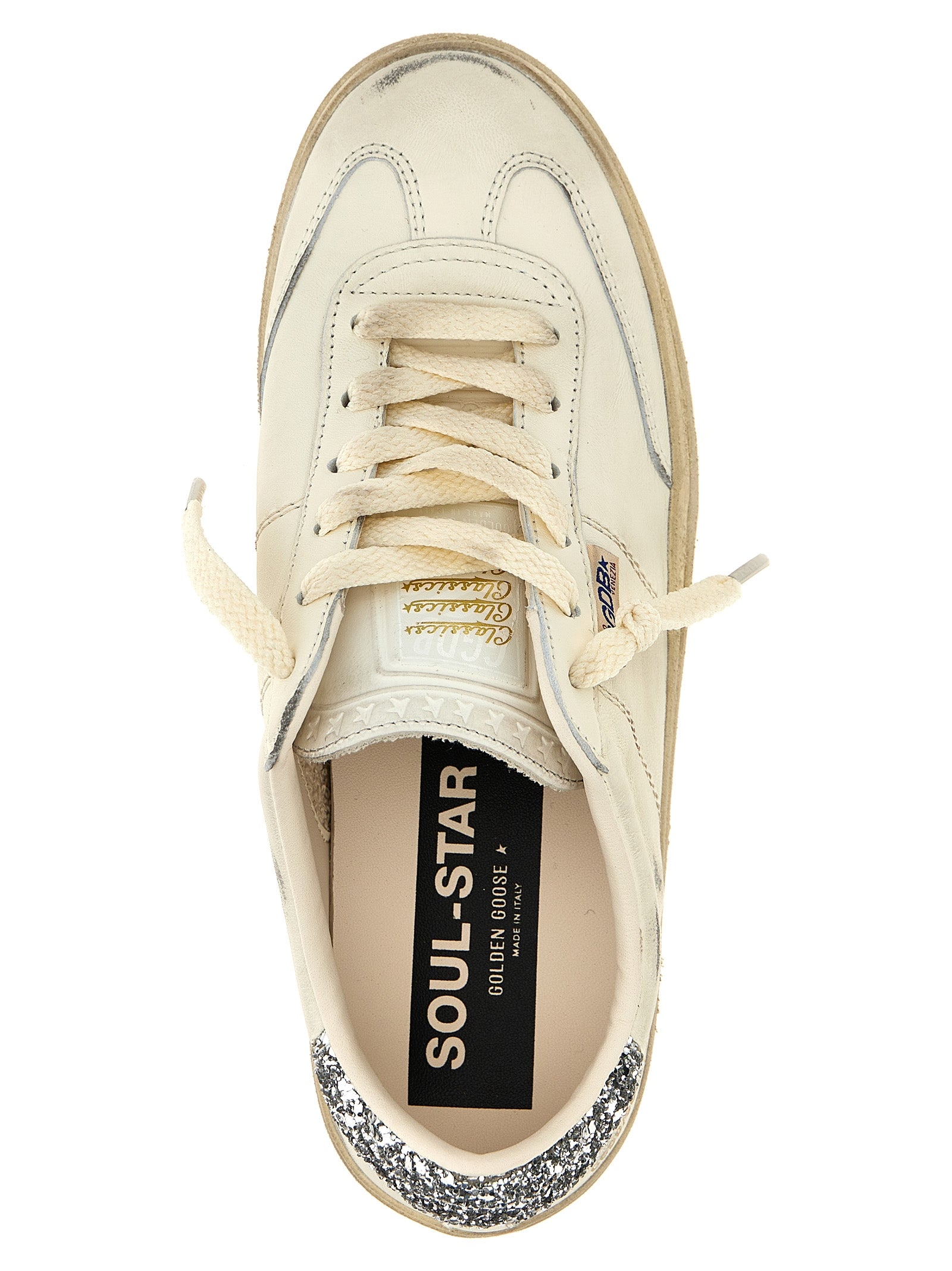 Golden Goose White Lamb Leather Low Top Sneakers Golden Goose