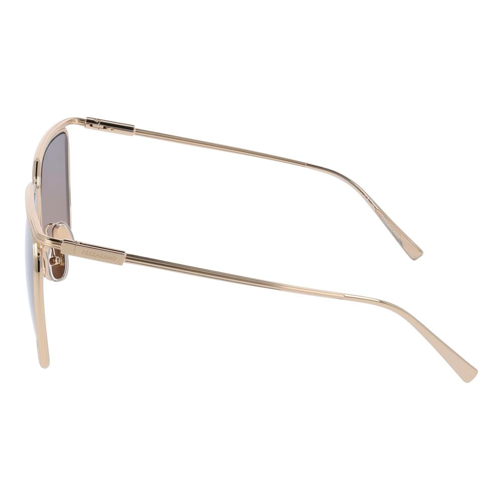 Ferragamo Gold Metal Sunglasses Ferragamo