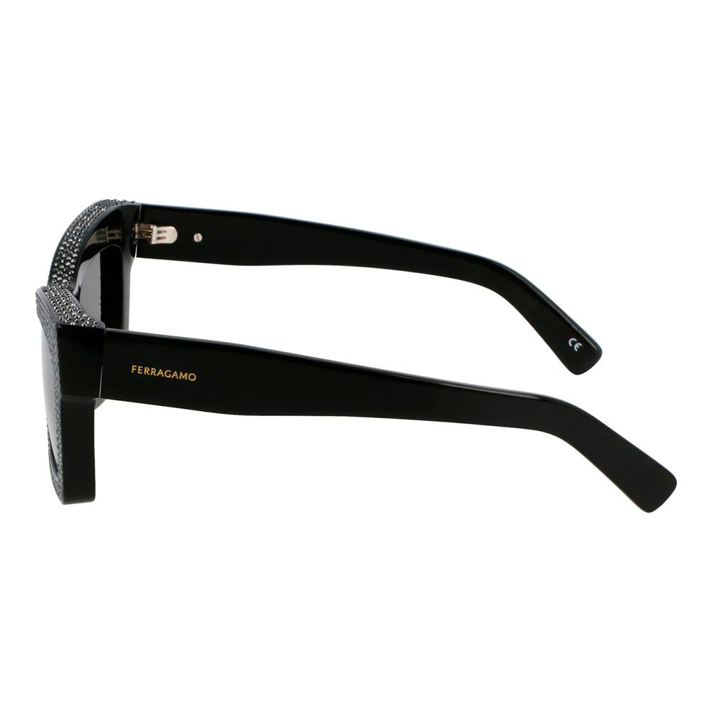 Ferragamo Black Acetate Sunglasses Ferragamo