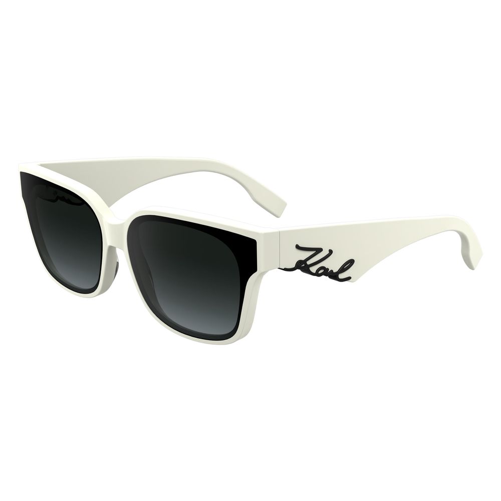 Karl Lagerfeld White Acetate Sunglasses Karl Lagerfeld