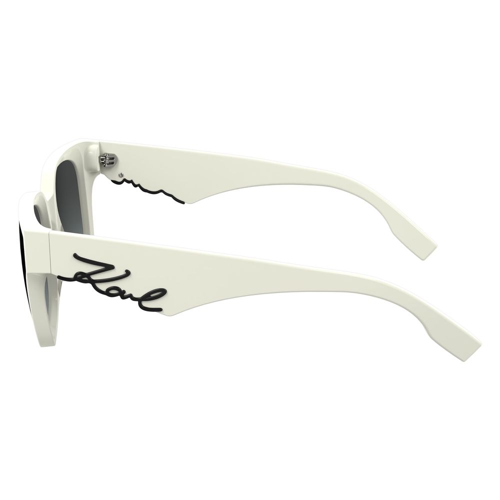 Karl Lagerfeld White Acetate Sunglasses Karl Lagerfeld