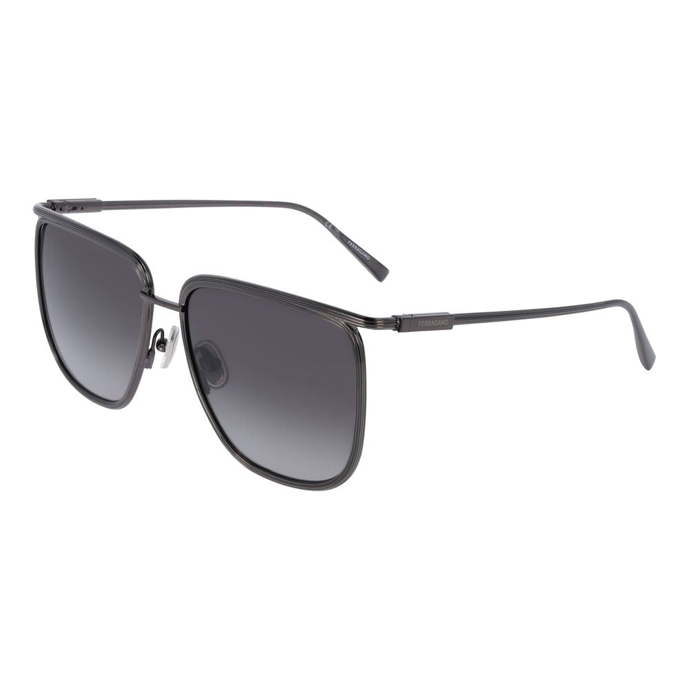 Ferragamo Gray Metal Sunglasses Ferragamo