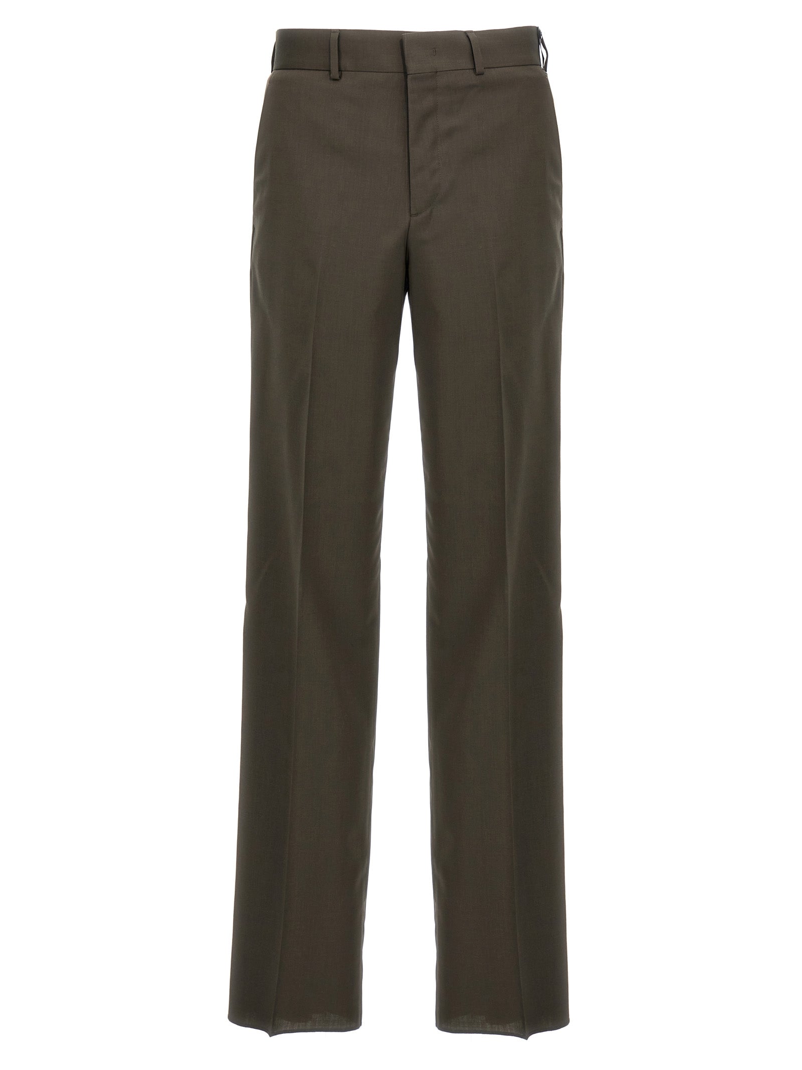 Fendi Bicolor Wool Dress Pants Fendi