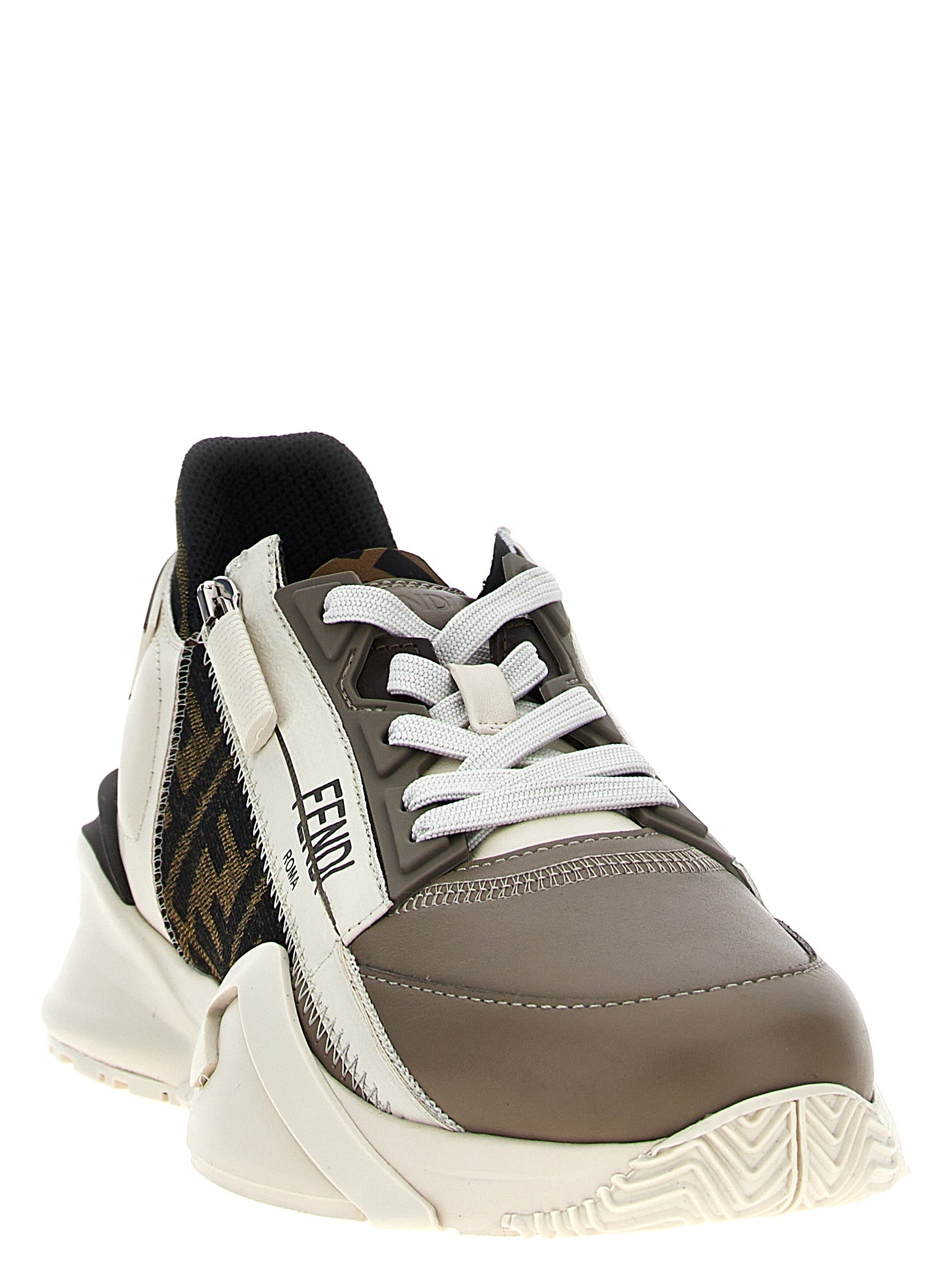 Fendi Multicolor Calf Leather Bos Taurus Athletic Sneakers Fendi
