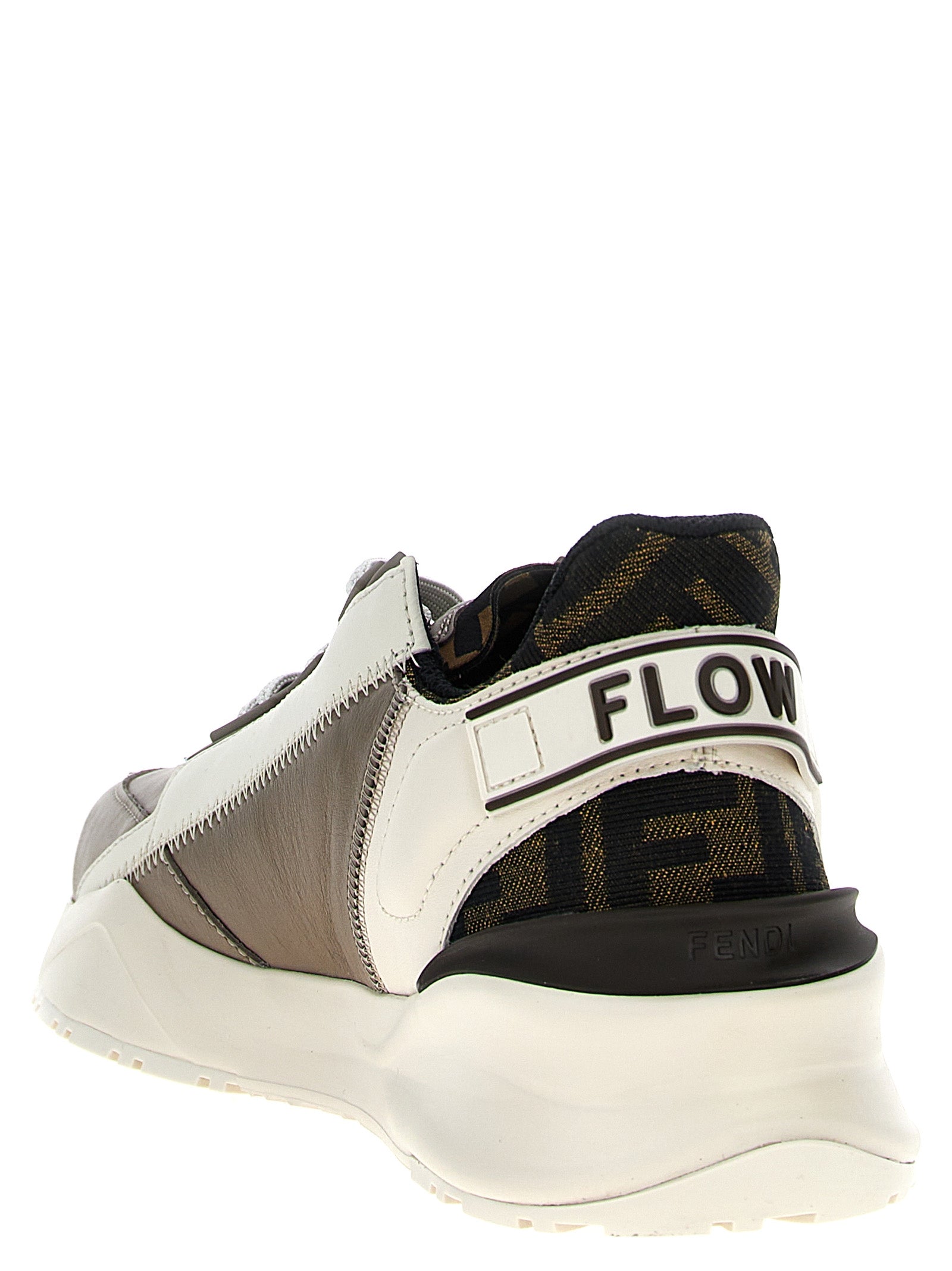 Fendi Multicolor Calf Leather Bos Taurus Athletic Sneakers Fendi