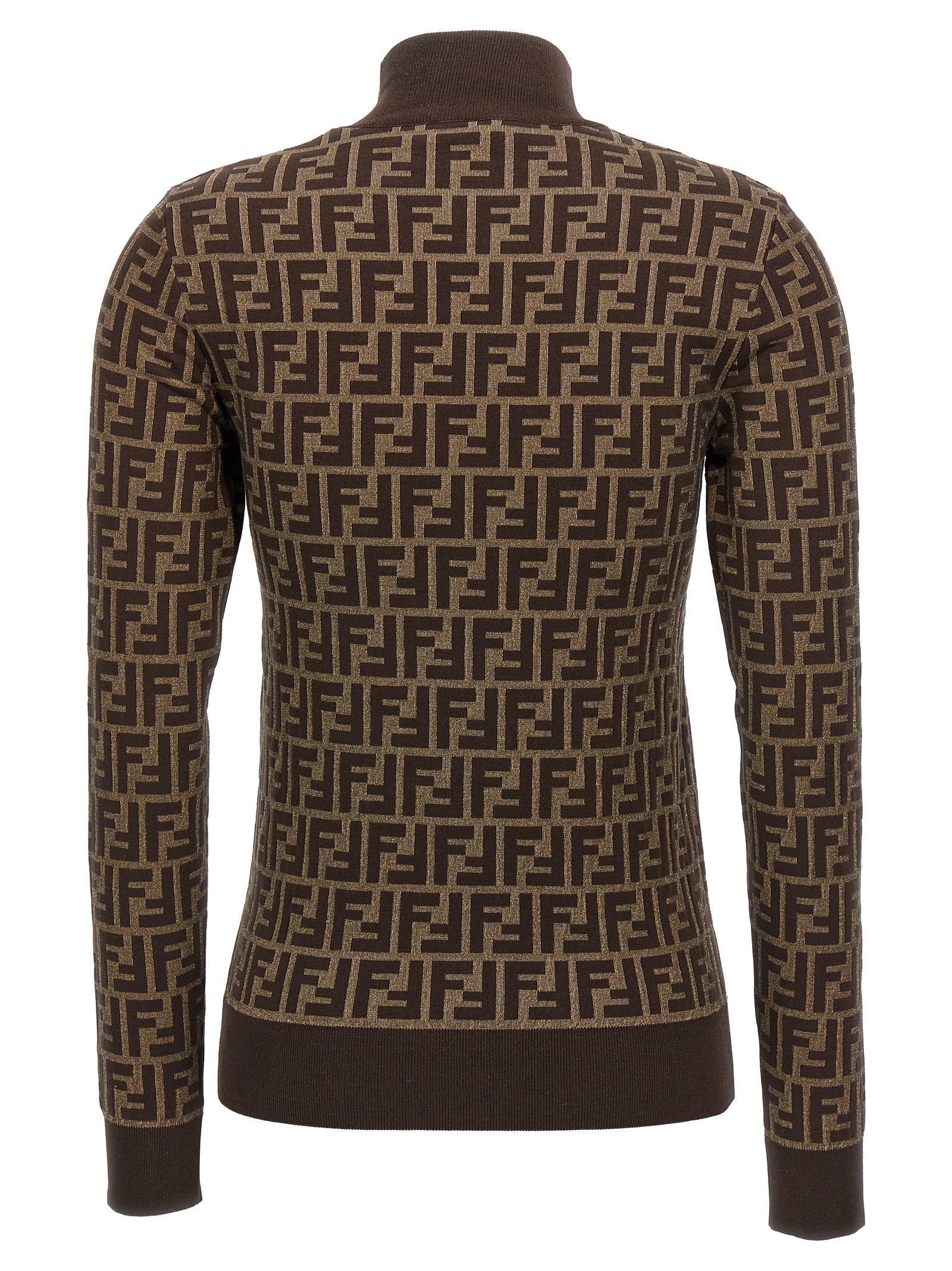 Fendi Brown Cotton Cardigan Fendi