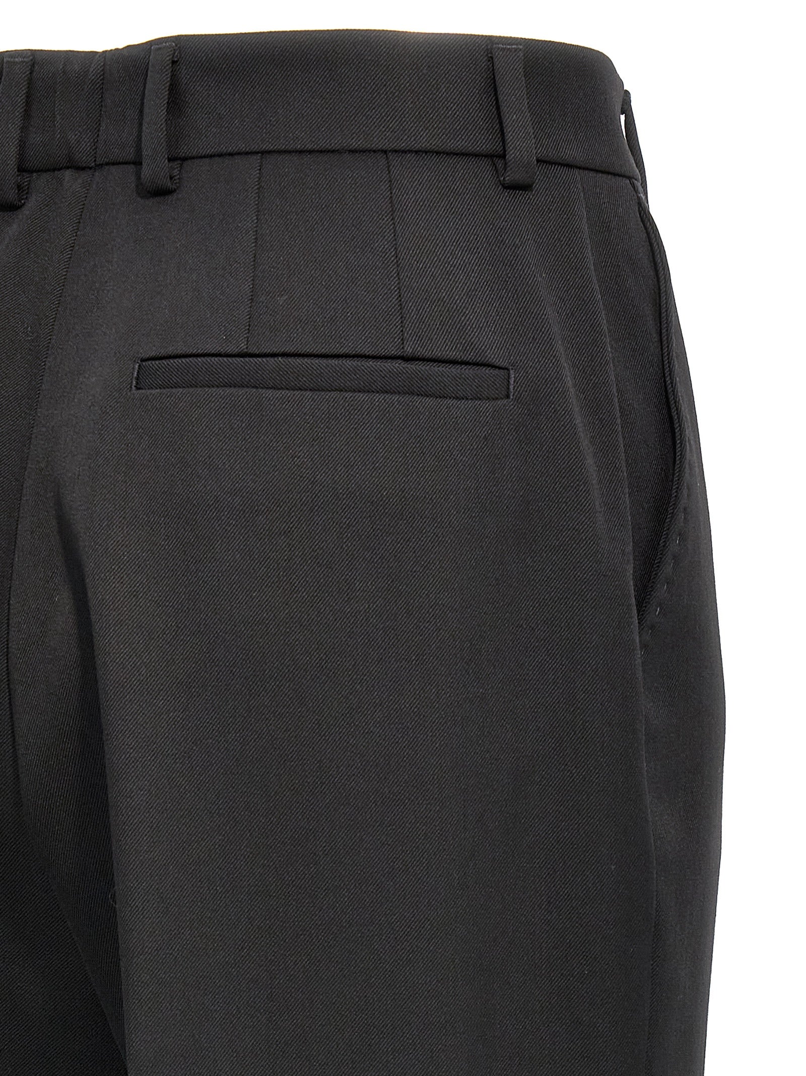 Dolce & Gabbana Black Virgin Wool Dress Pants Dolce & Gabbana