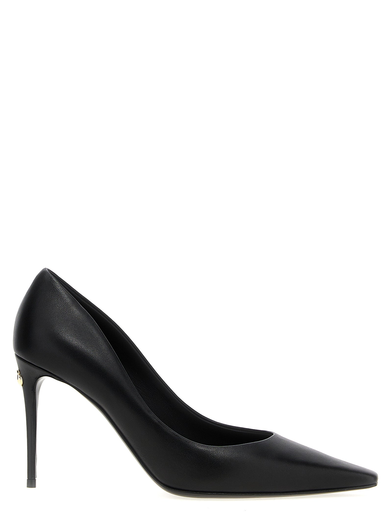 Dolce & Gabbana Black Lamb Leather High Heel Pumps Dolce & Gabbana