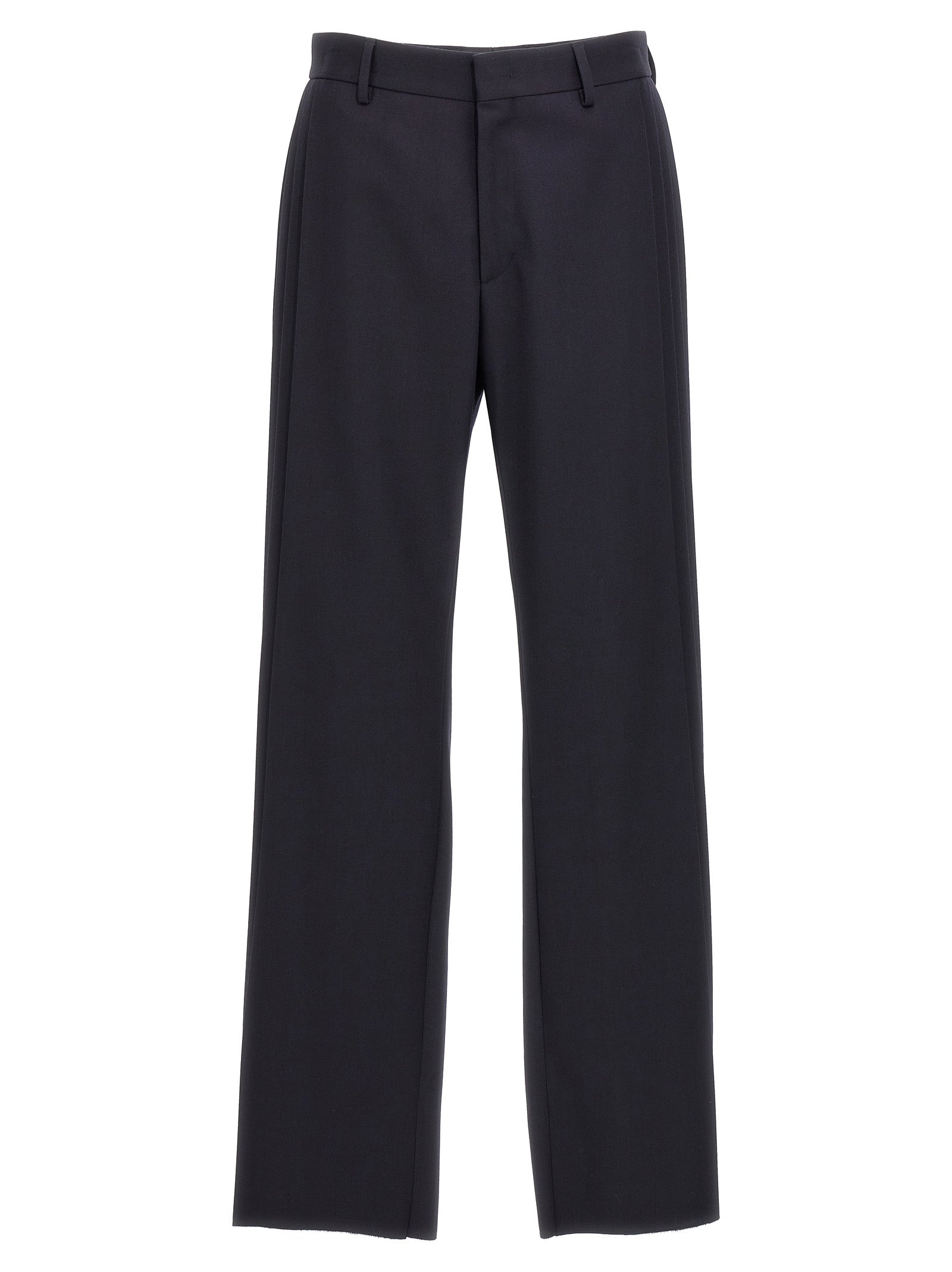 Fendi Blue Polyester Casual Pants Fendi