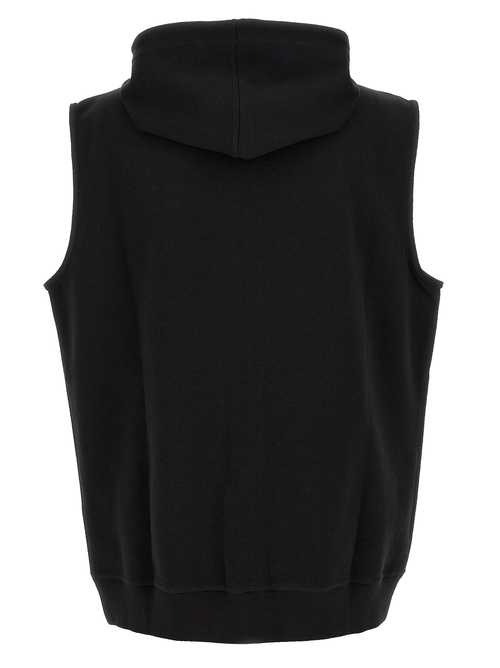 Brunello Cucinelli Black Cotton Sleeveless Jacket Brunello Cucinelli