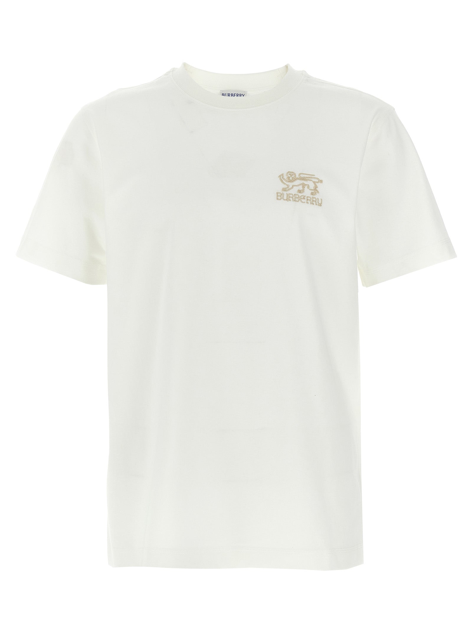Burberry White Cotton T-Shirt Burberry