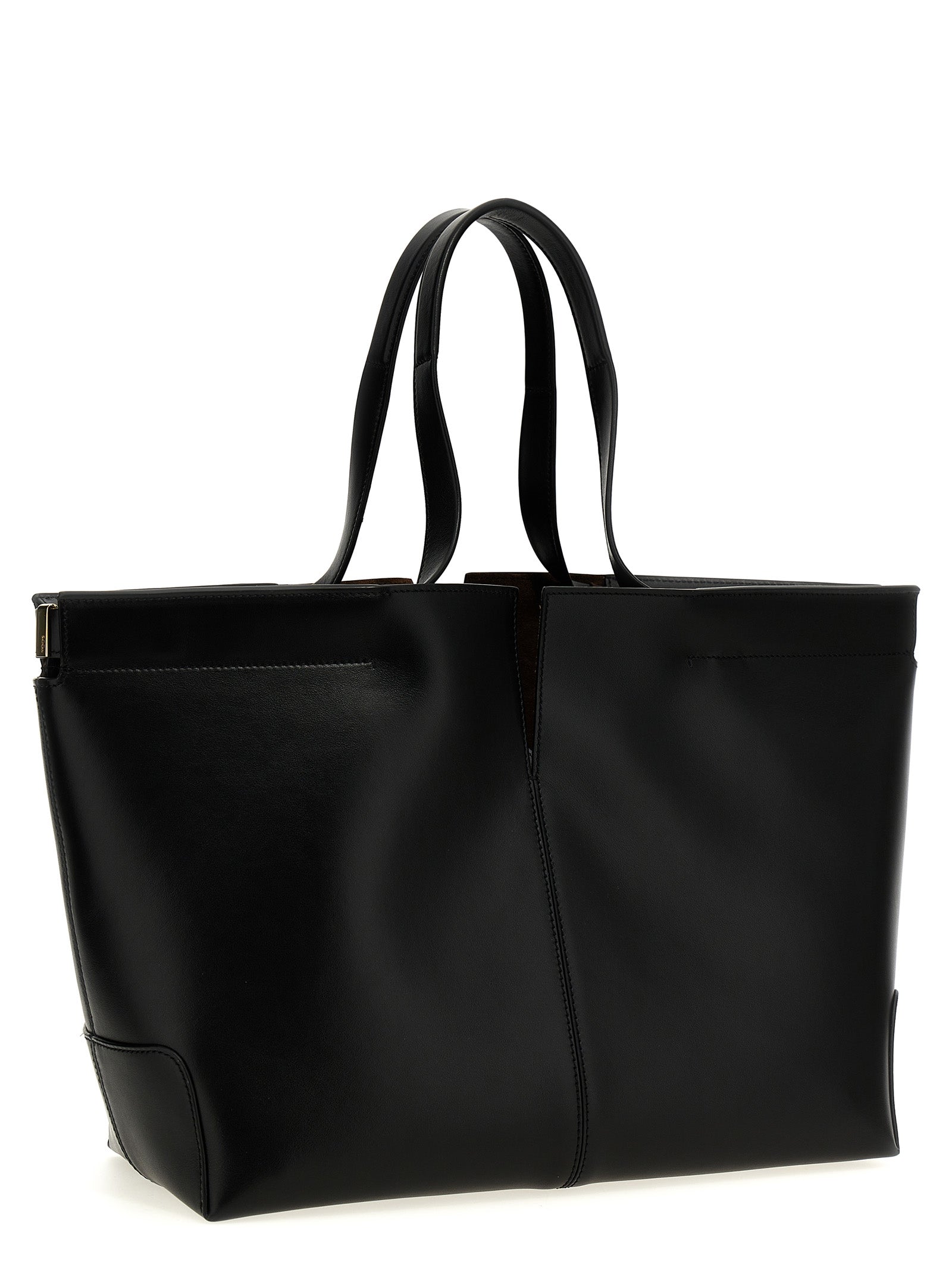 Tod's Black Calfskin Tote Bag Tod's