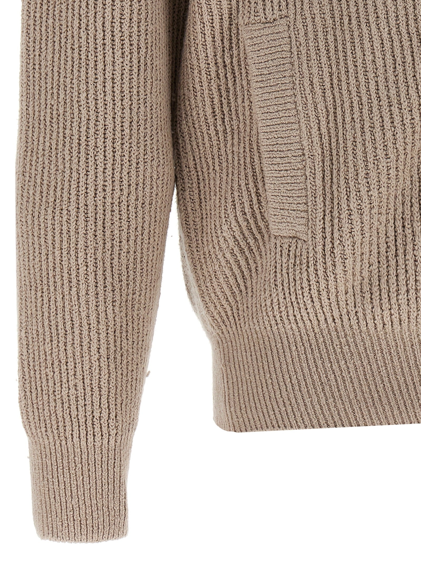 Brunello Cucinelli Beige Cotton Cardigan Brunello Cucinelli